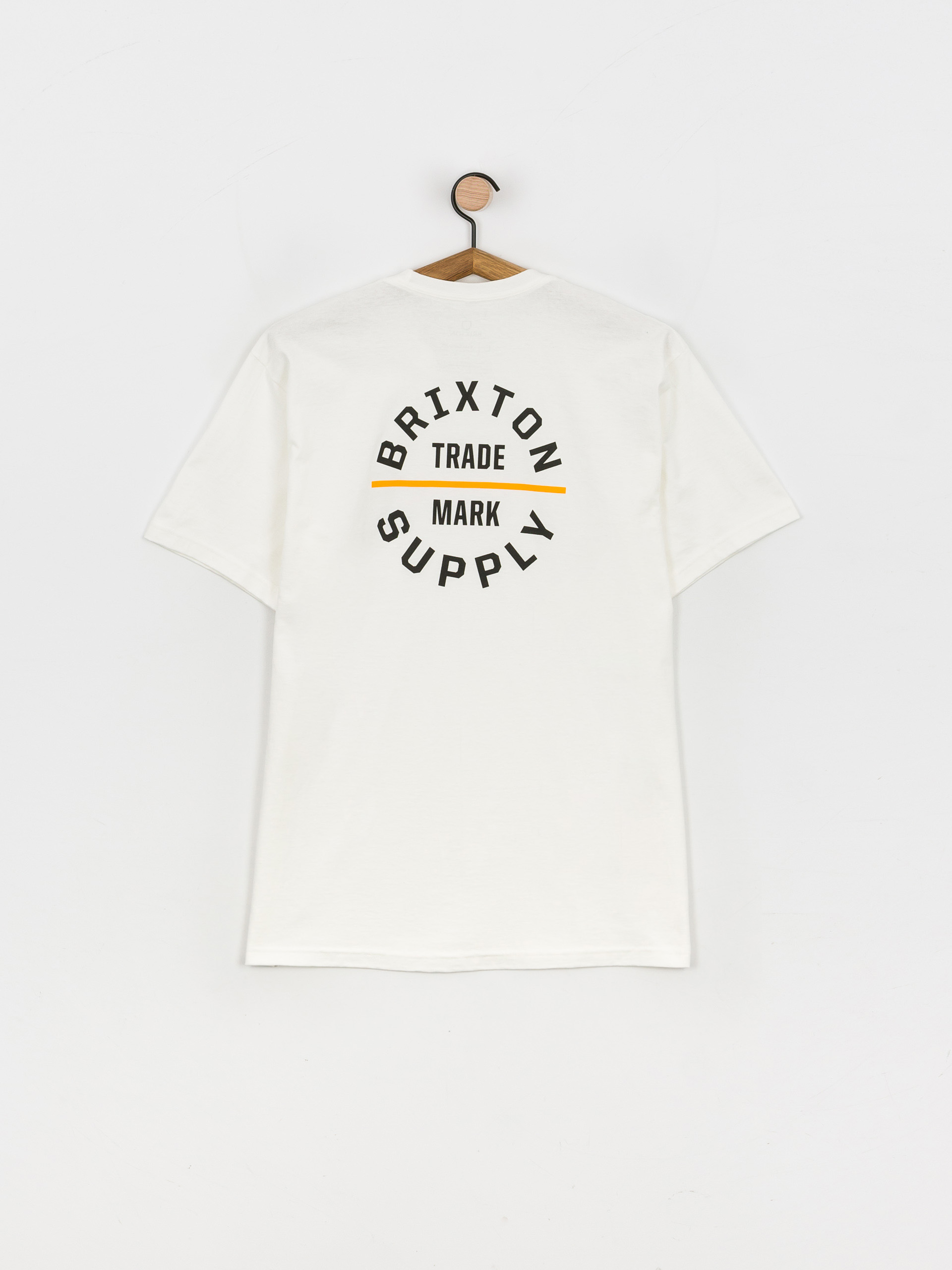 T-shirt Brixton Oath V (white/golden glow)