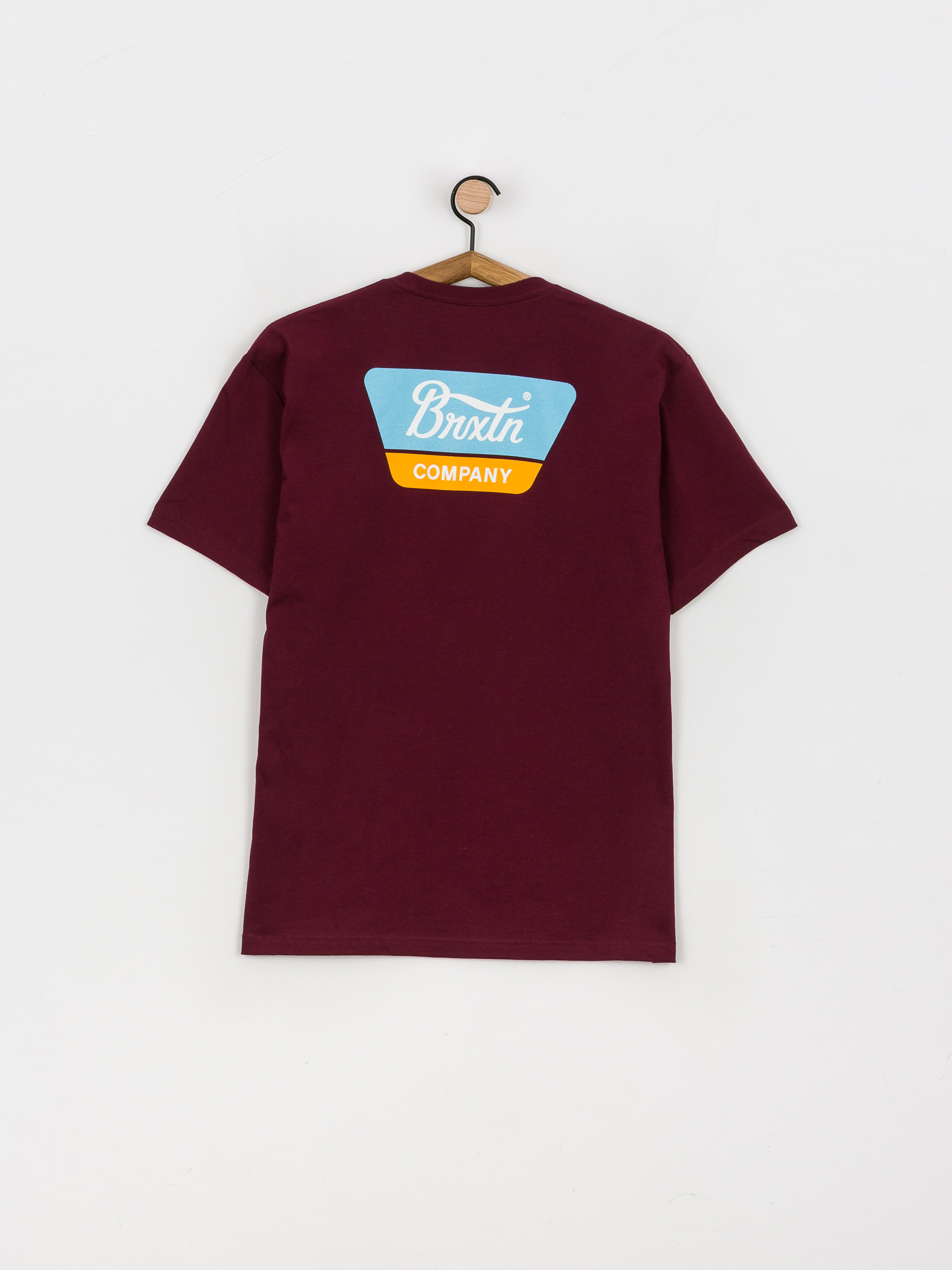 T-shirt Brixton Linwood (burgundy/teal)
