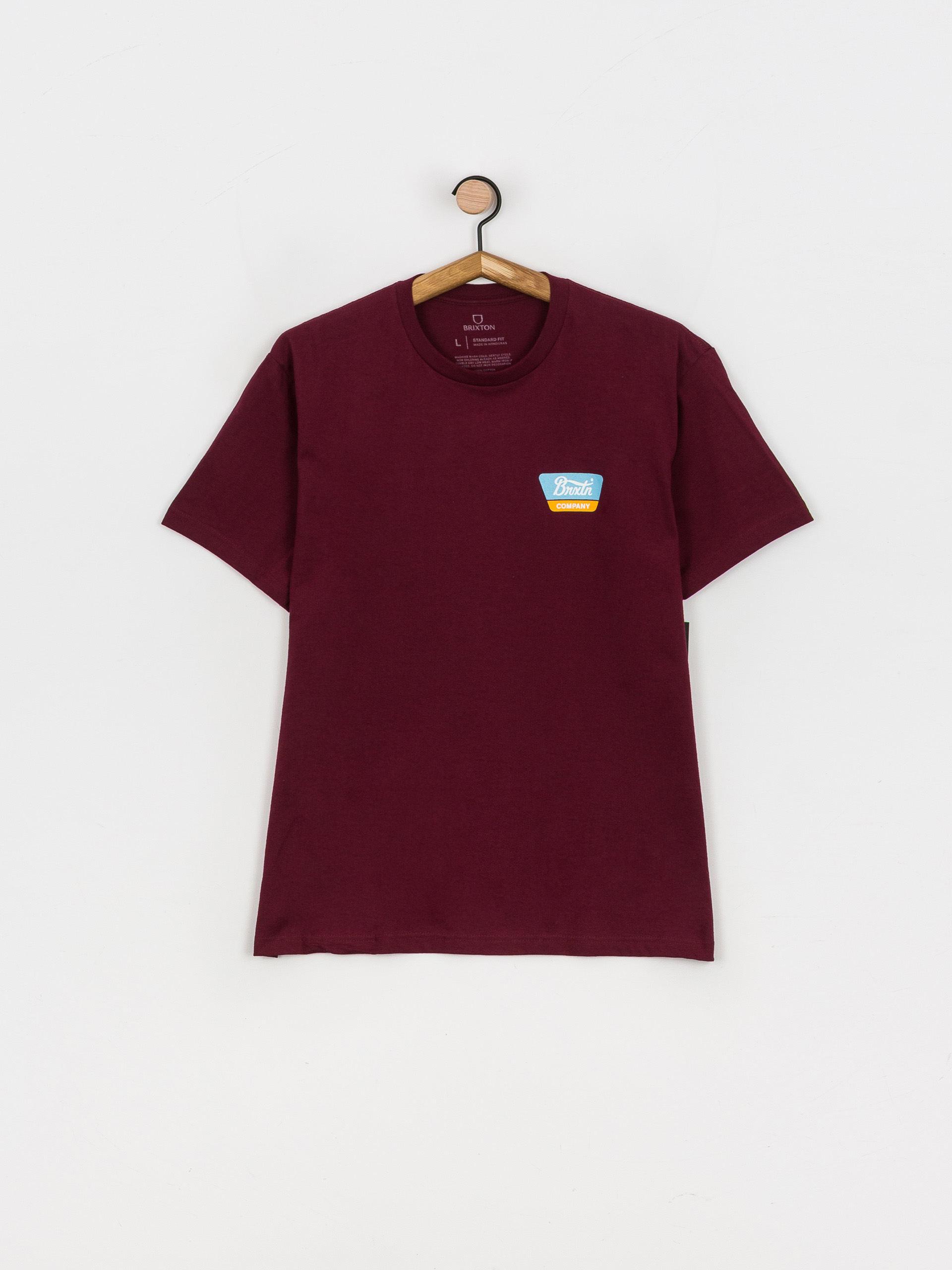 T-shirt Brixton Linwood (burgundy/teal)