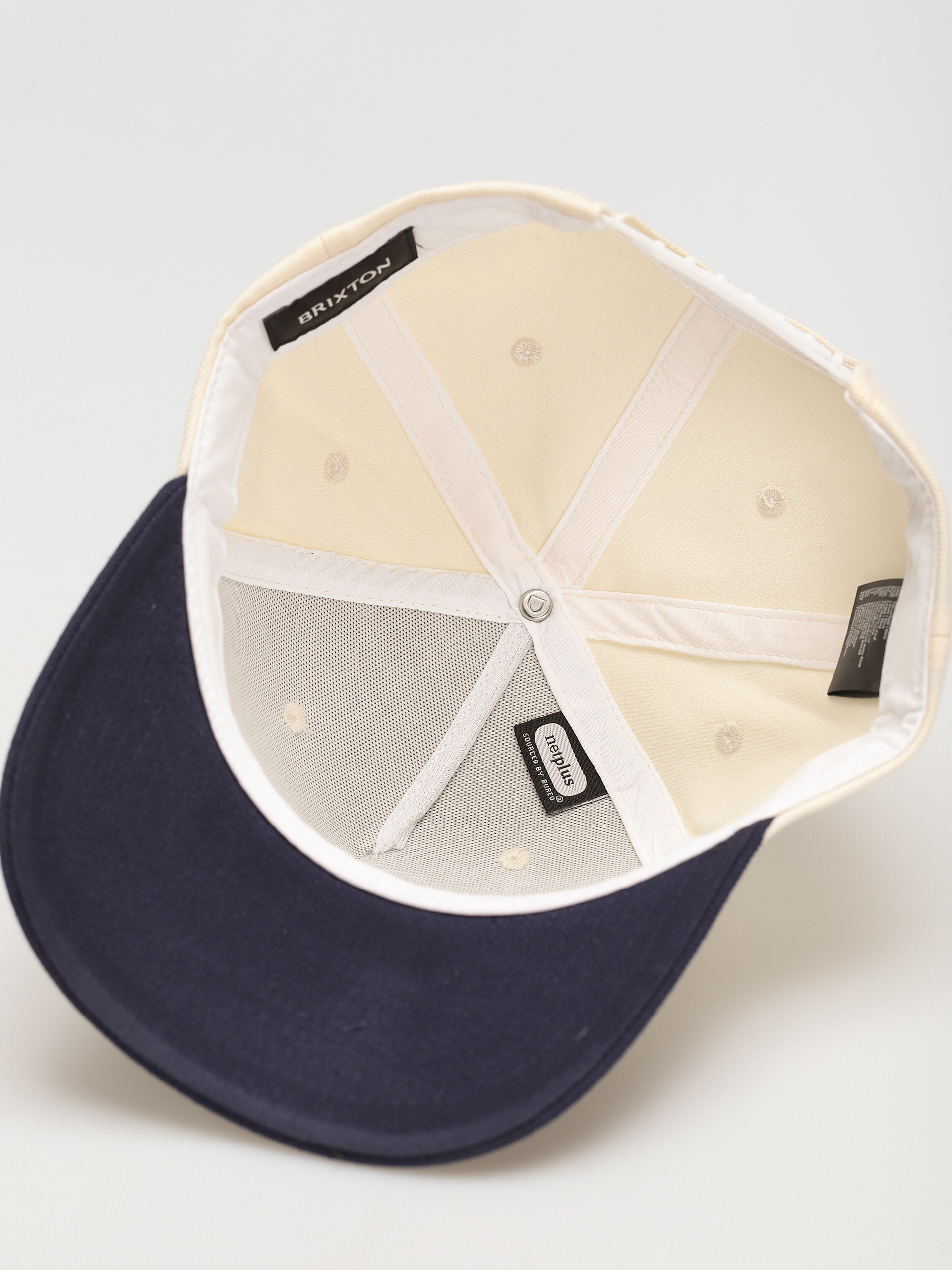 Czapka z daszkiem Brixton Linwood C Mp Snapback (off white/navy)