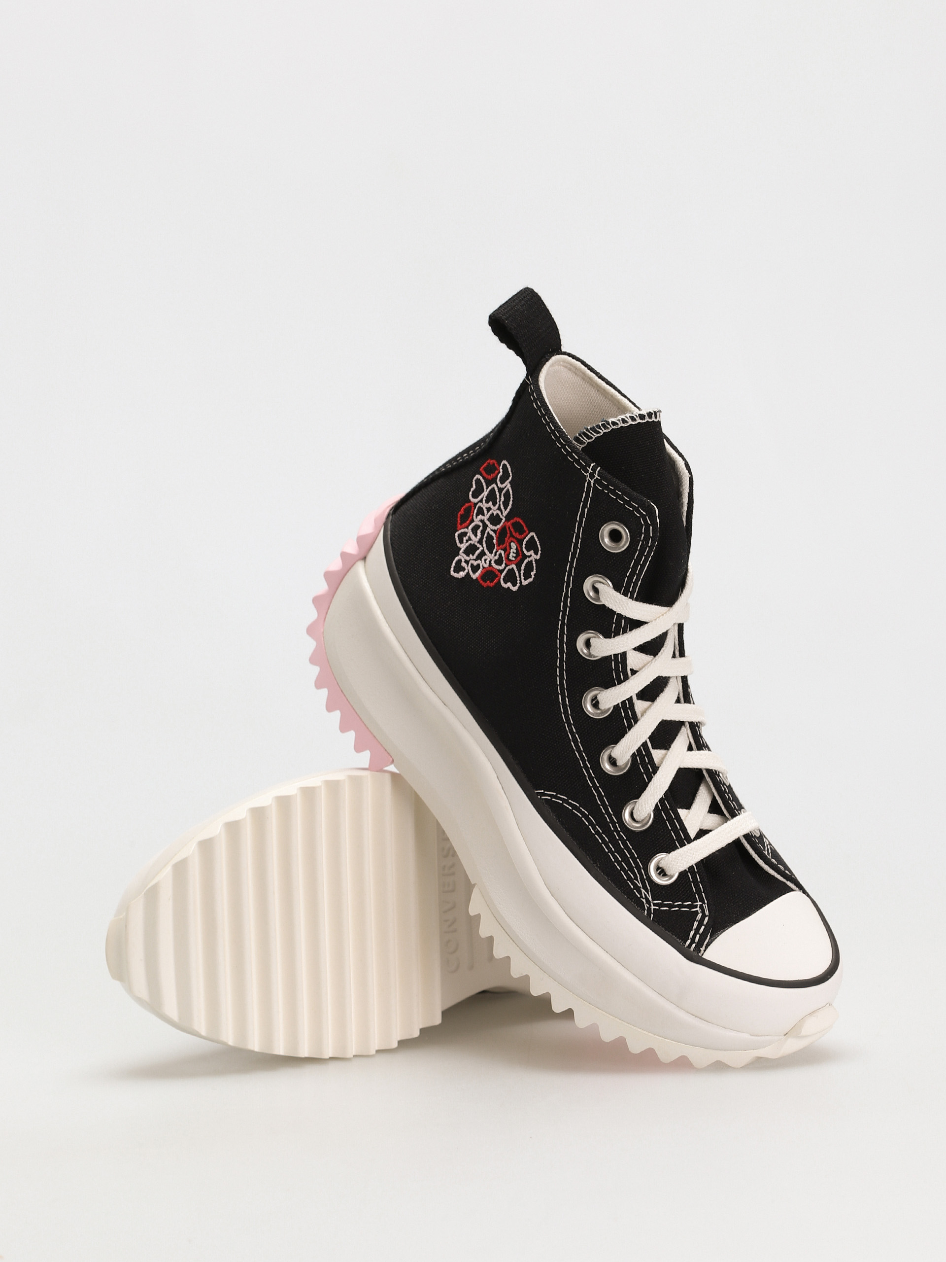 Buty Converse Run Star Hike Hi (black/university red/cherry blossom)
