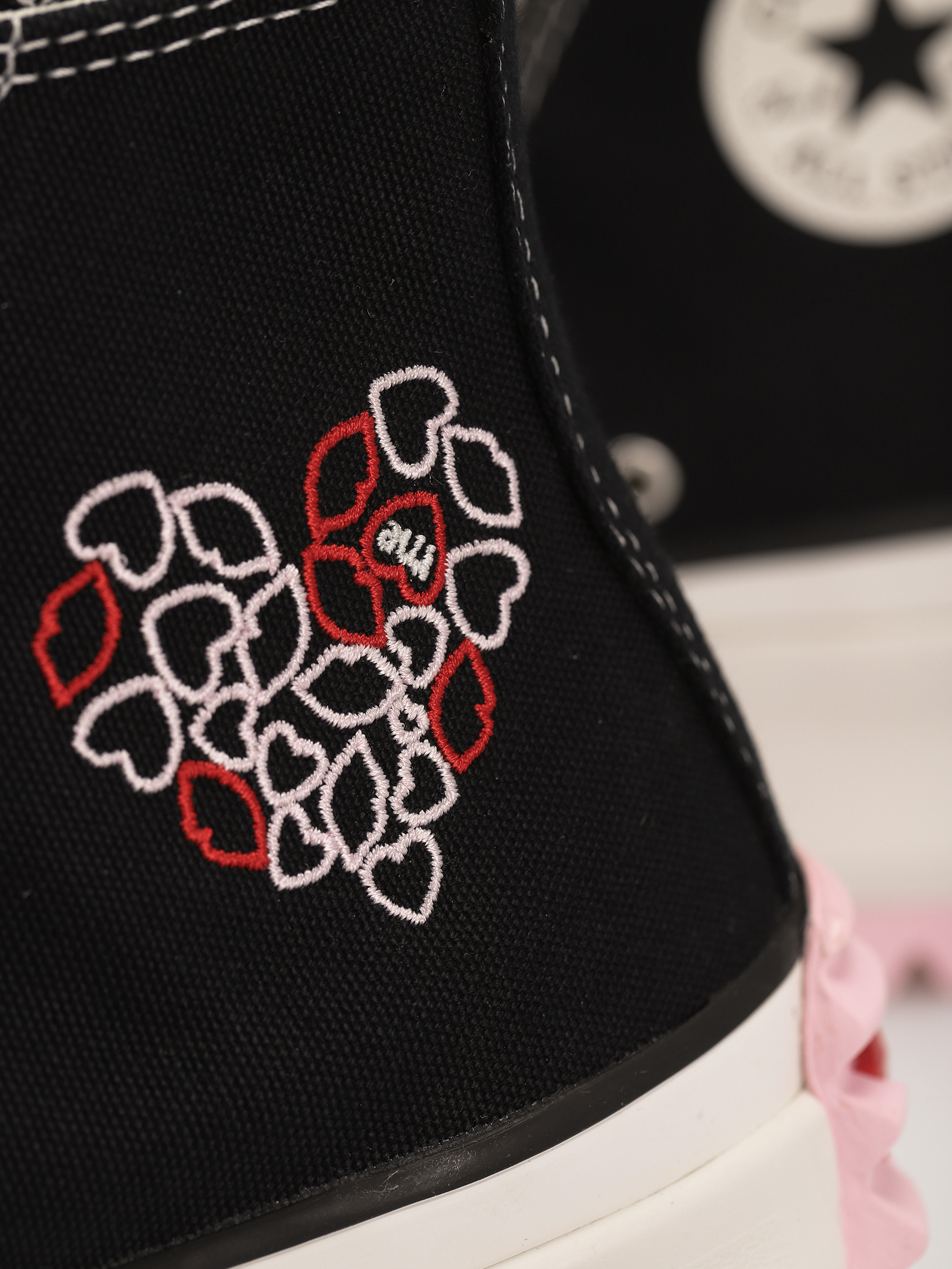 Buty Converse Run Star Hike Hi (black/university red/cherry blossom)