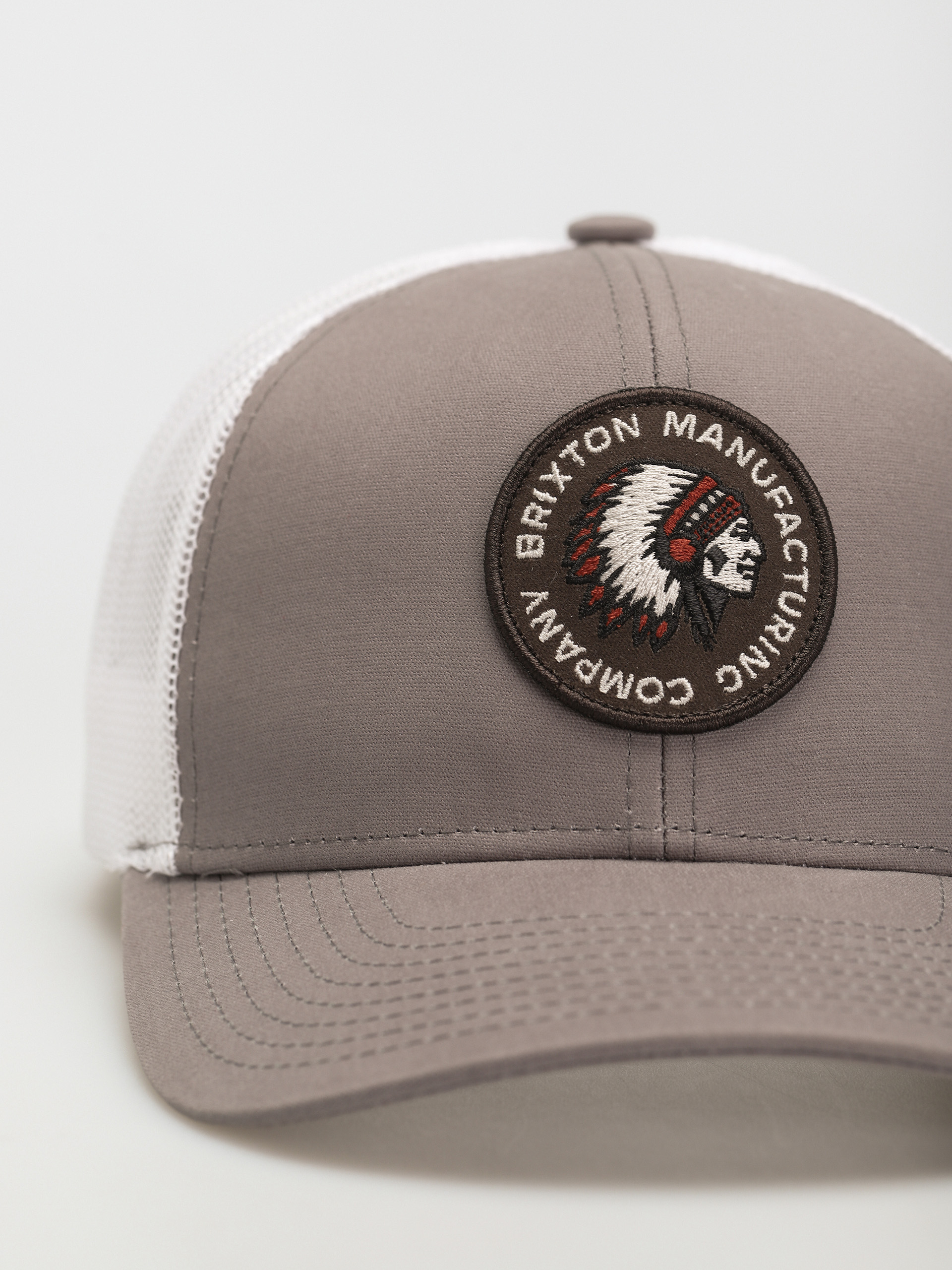 Czapka z daszkiem Brixton Rival Stamp X Mp Mesh Cap (grey/white)