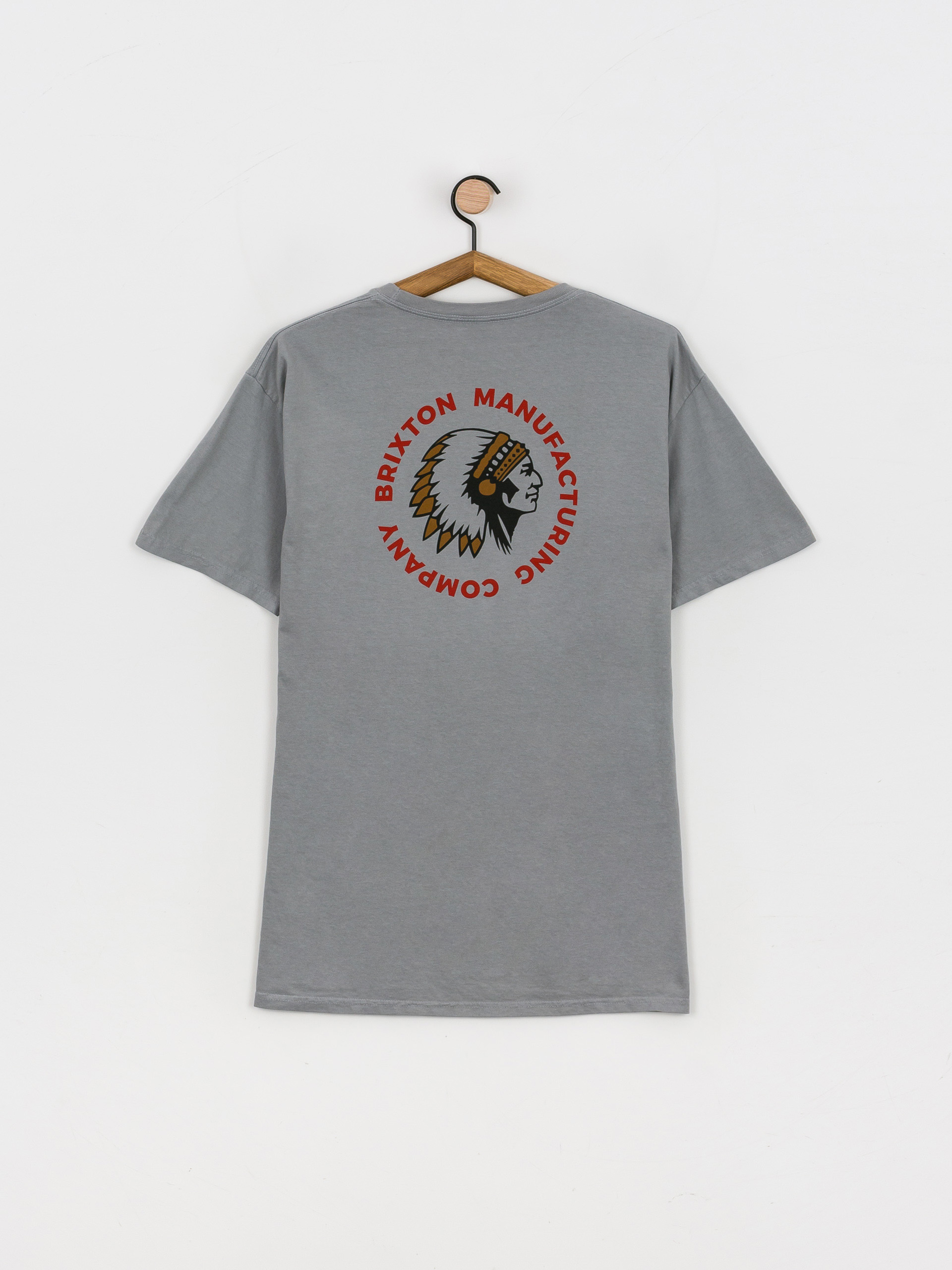 T-shirt Brixton Rival Stamp (haze garment dye)