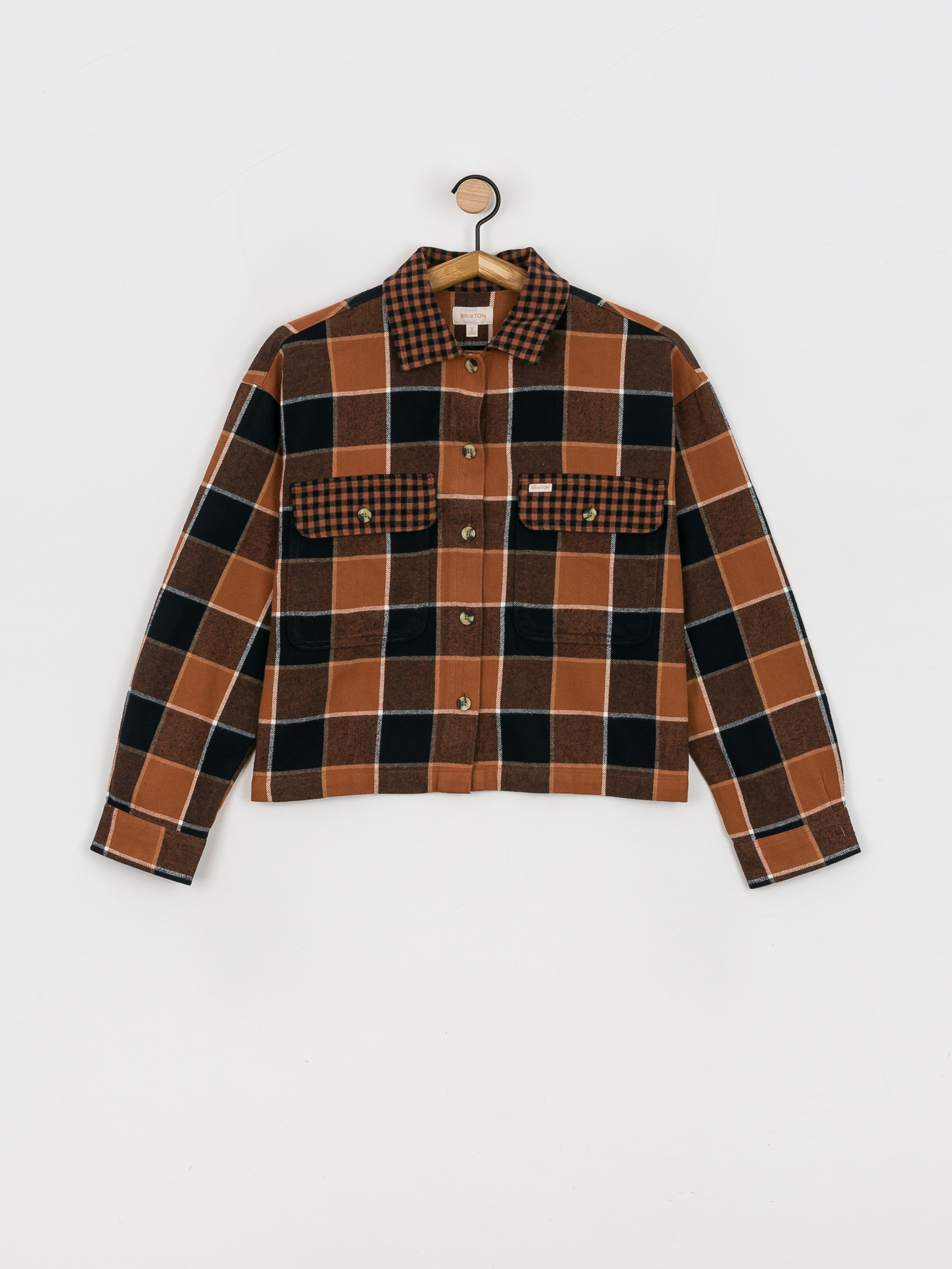 Koszula Brixton Bowery Flannel Ls Wmn (hide/black)