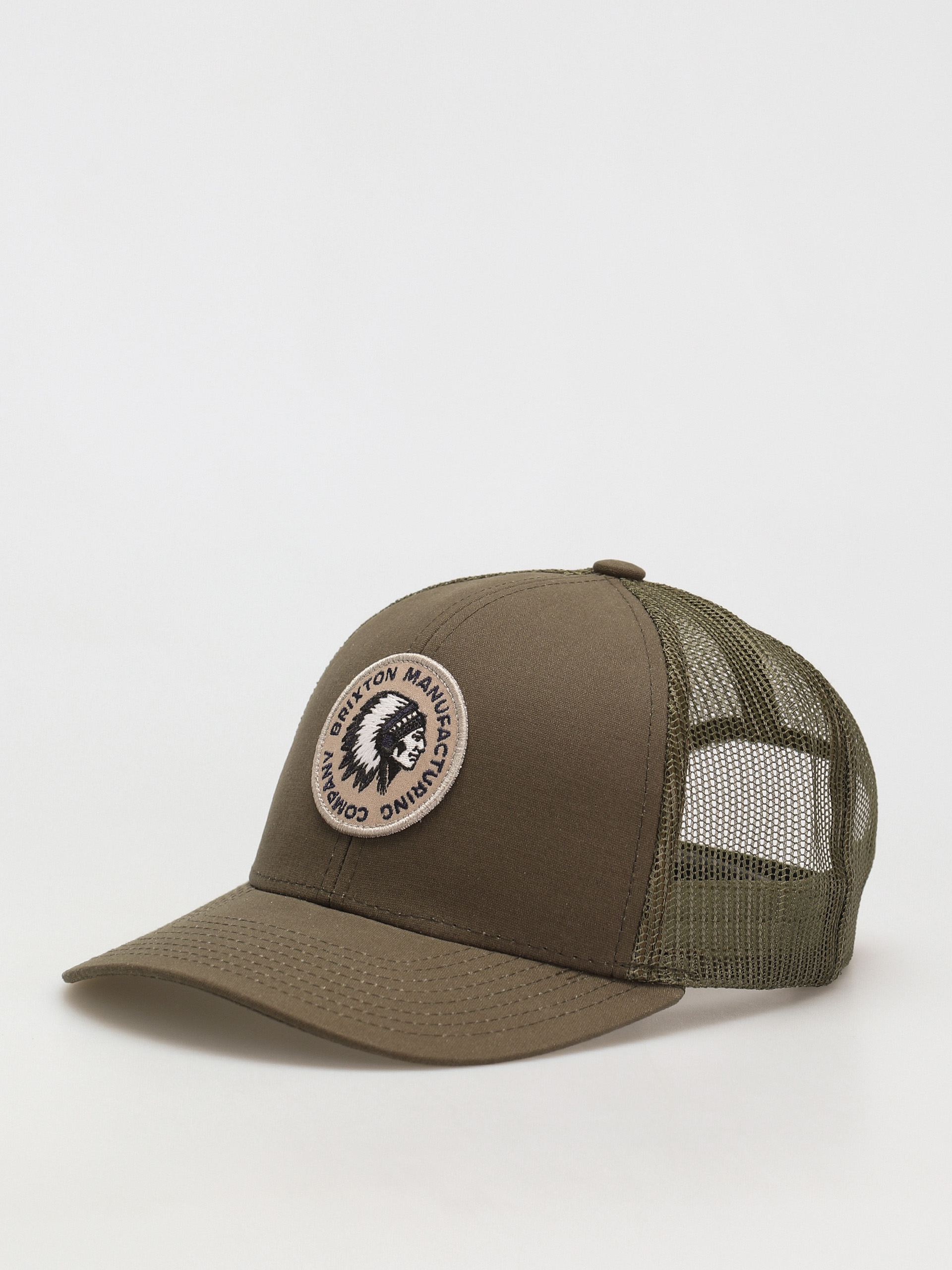 Czapka z daszkiem Brixton Rival Stamp X Mp Mesh Cap (military olive/military olive)