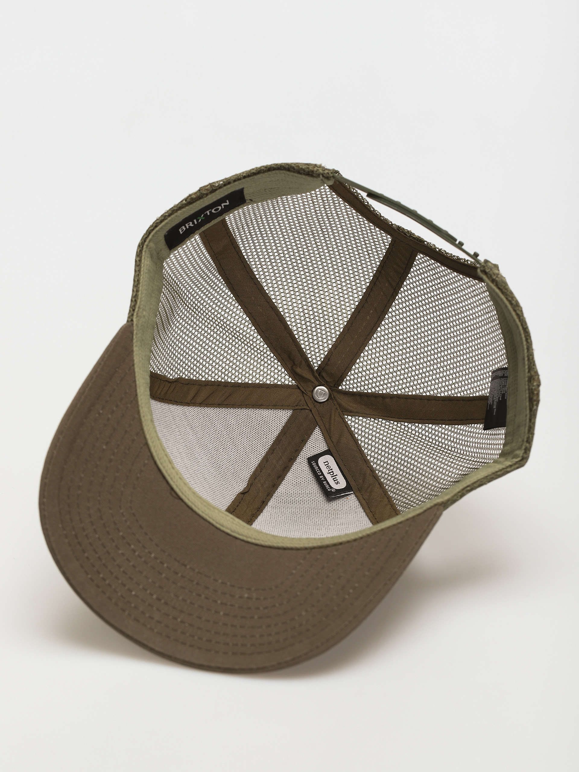 Czapka z daszkiem Brixton Rival Stamp X Mp Mesh Cap (military olive/military olive)