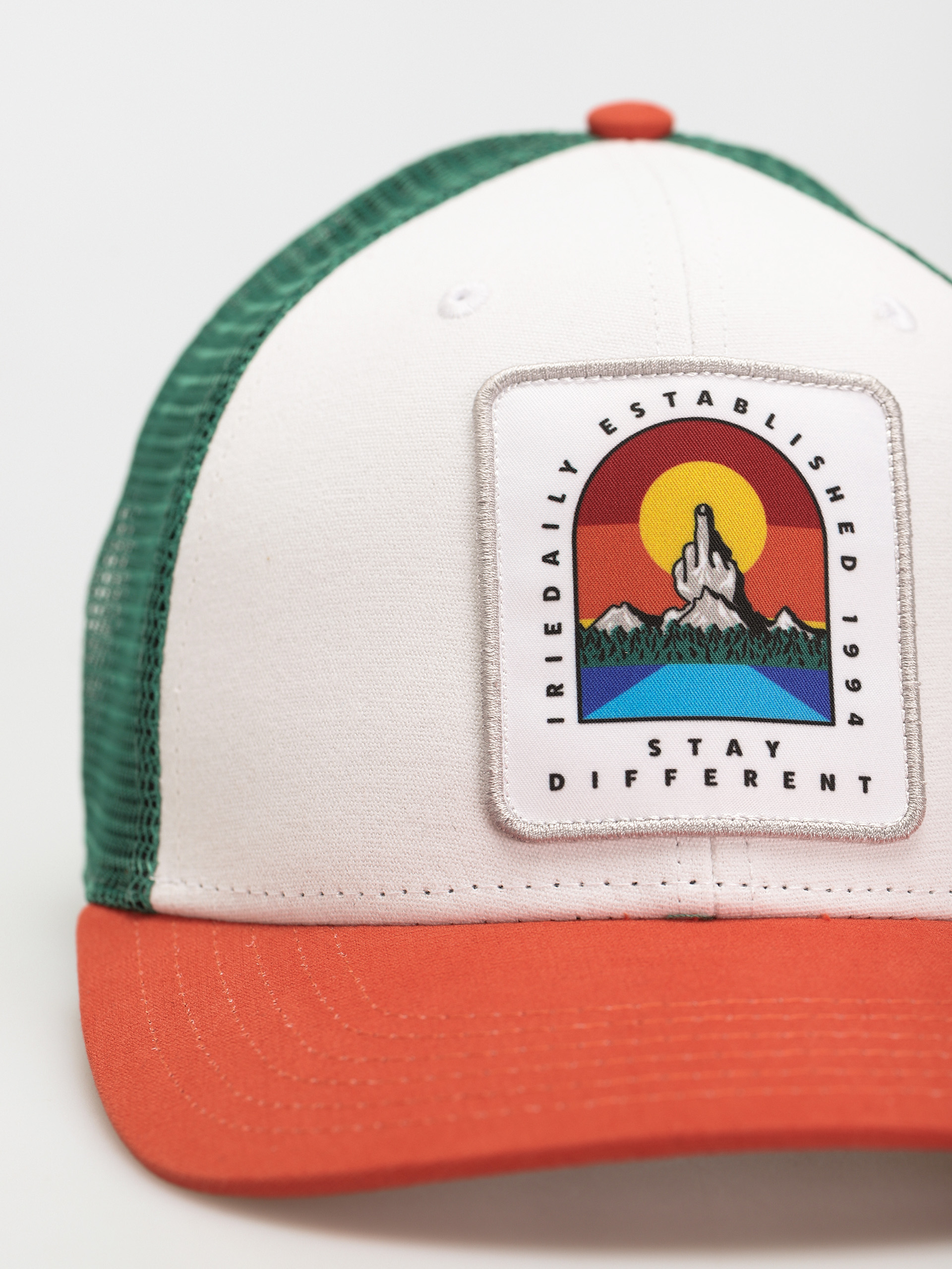 Czapka z daszkiem Iriedaily Stonefinger (orange green)