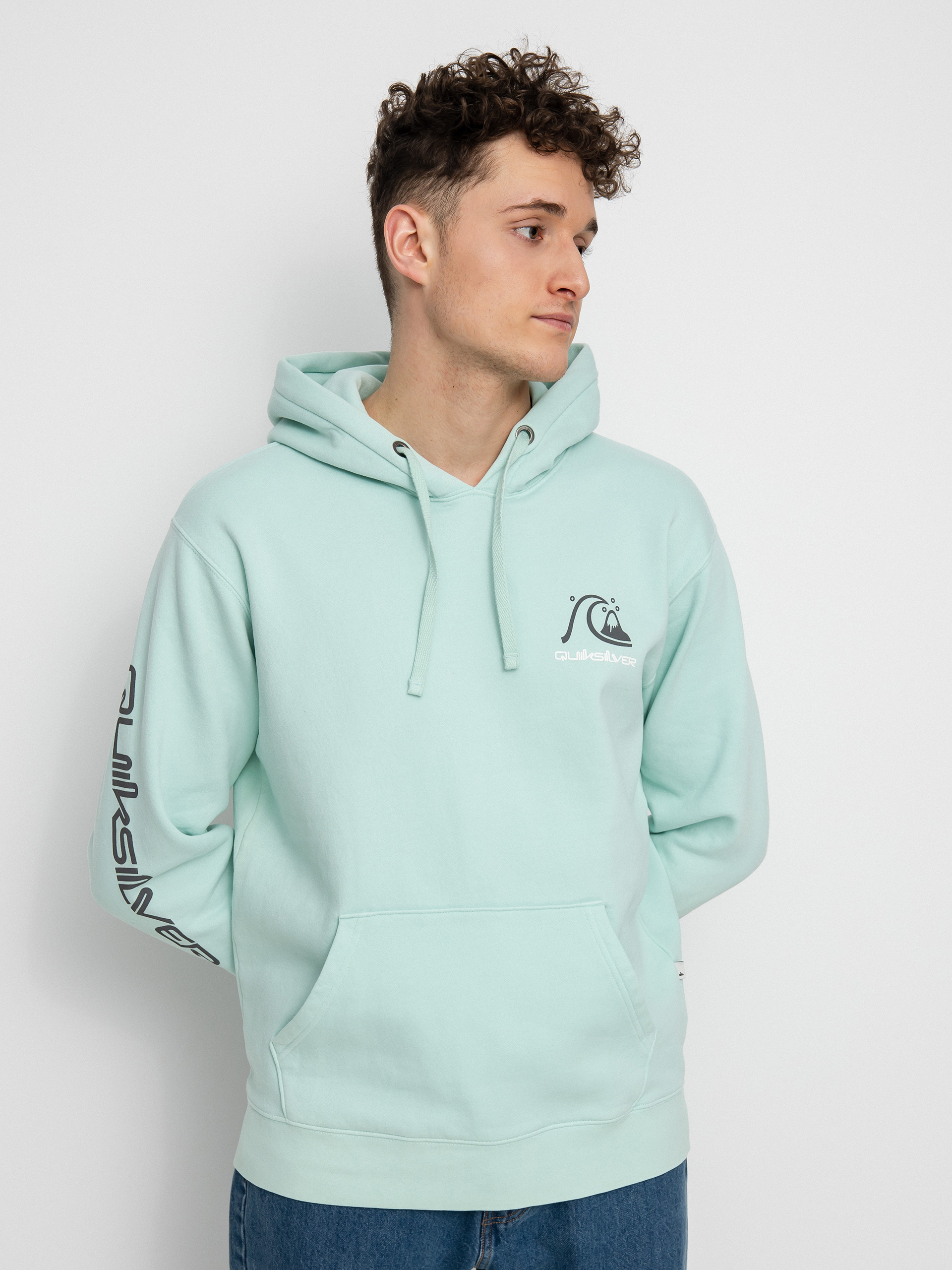 Bluza z kapturem Quiksilver Sweet As Slab HD (blue glass)