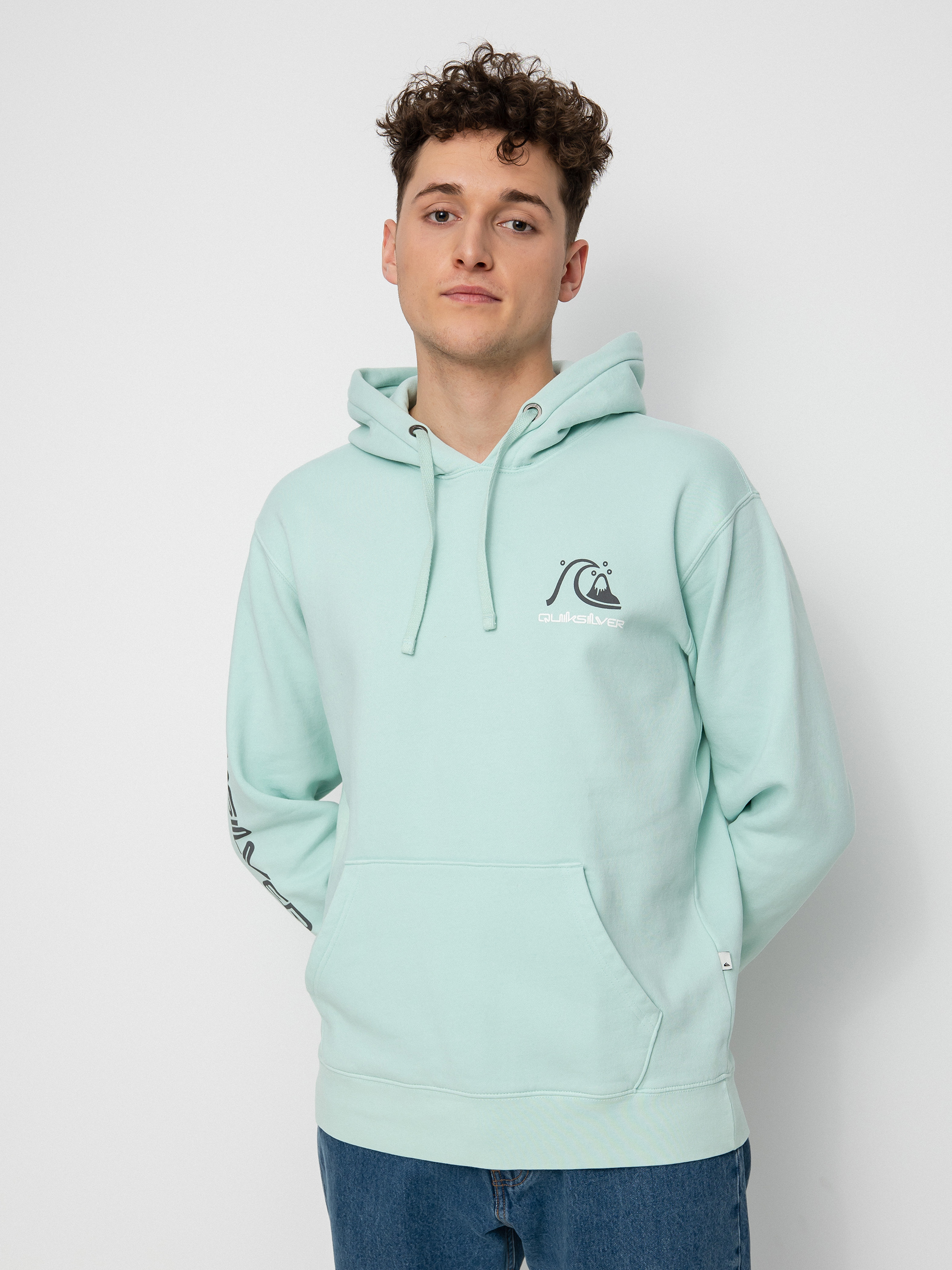 Bluza z kapturem Quiksilver Sweet As Slab HD (blue glass)