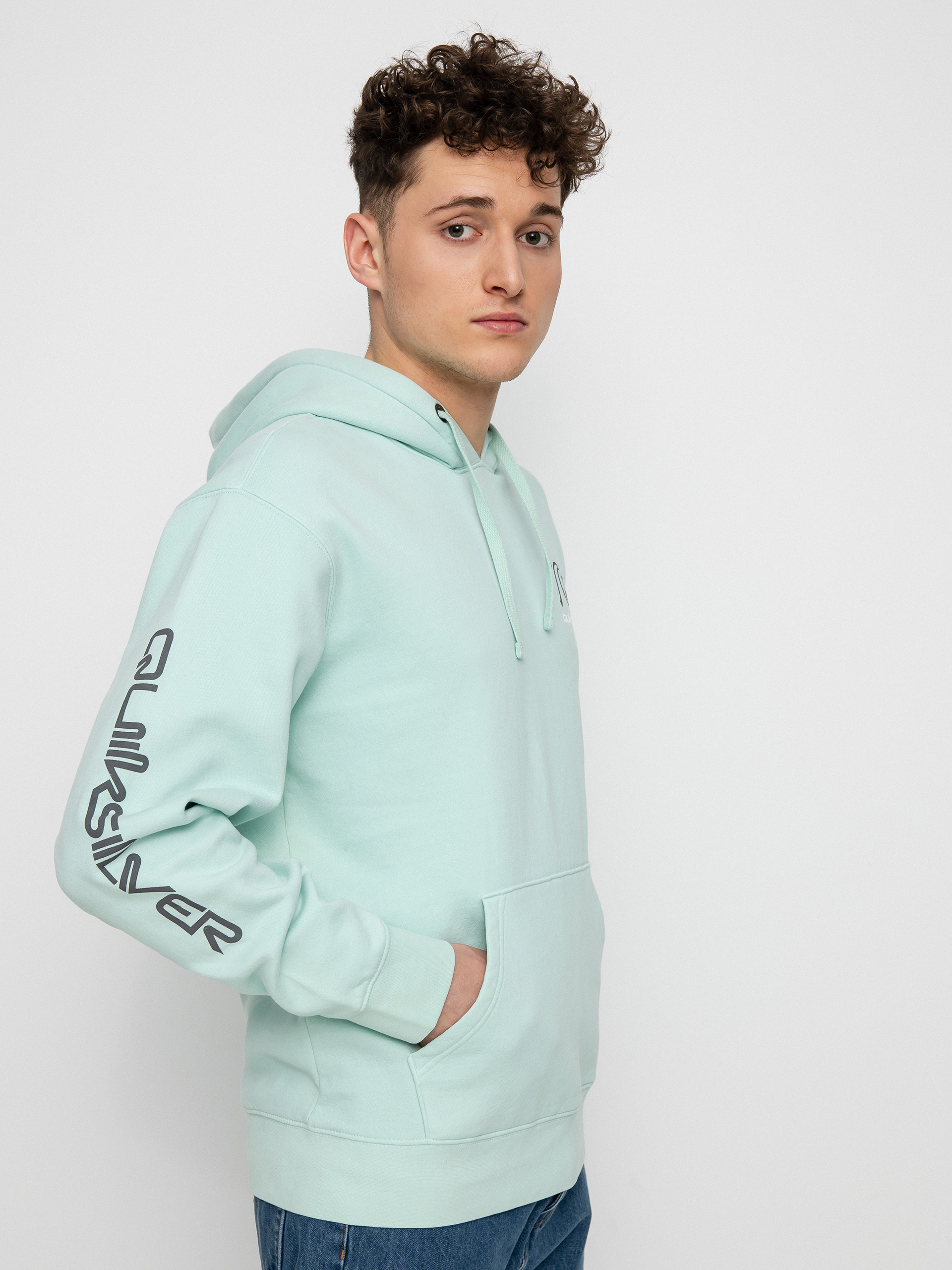 Bluza z kapturem Quiksilver Sweet As Slab HD (blue glass)