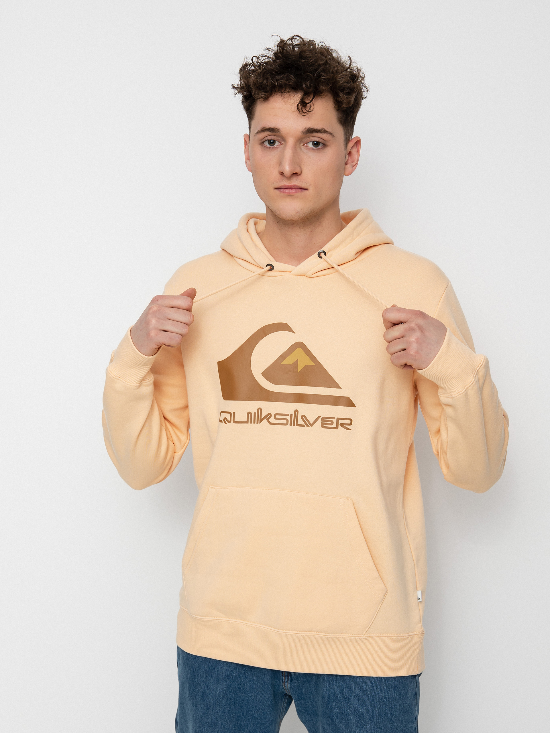 Bluza z kapturem Quiksilver Big Logo HD (almond cream)