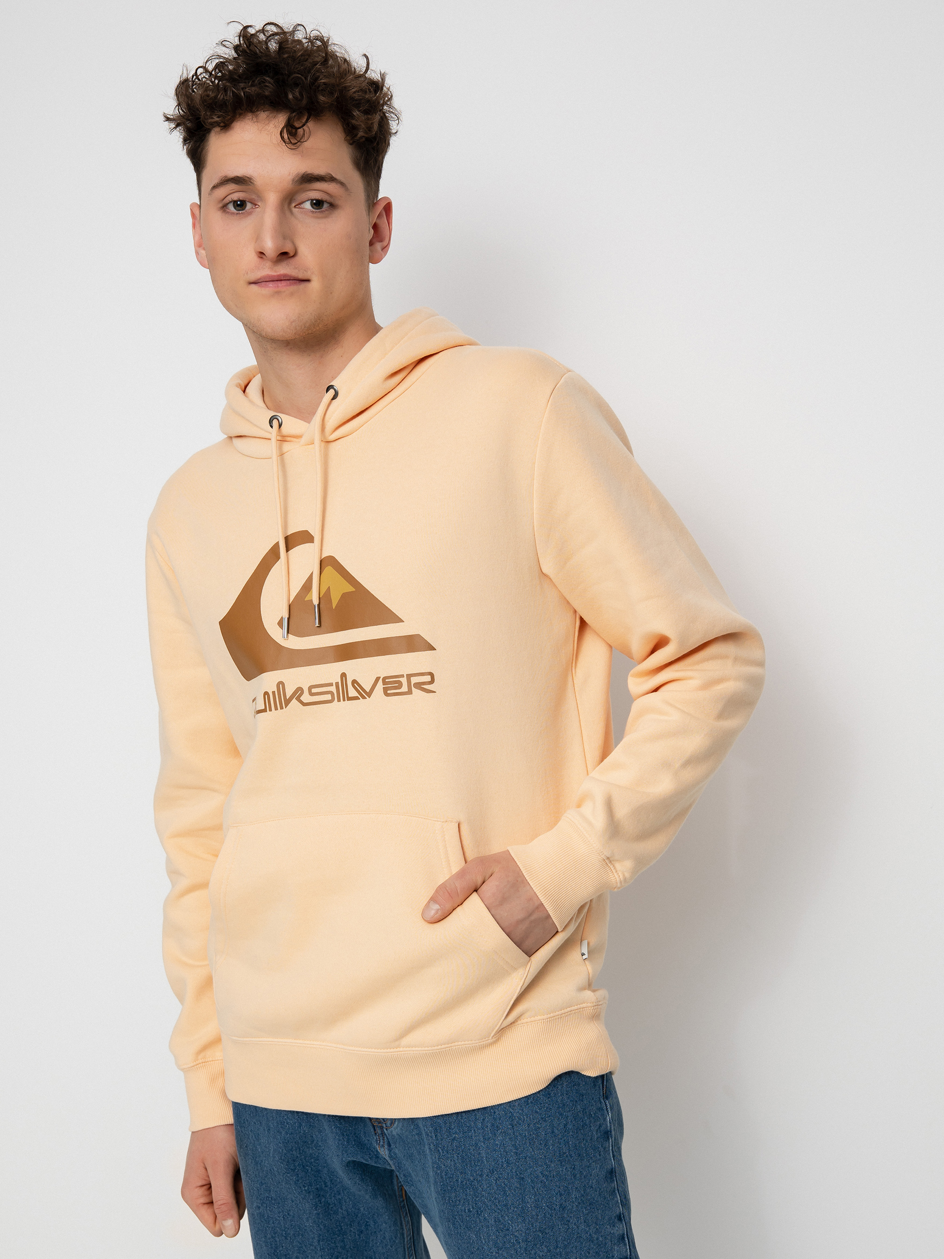 Bluza z kapturem Quiksilver Big Logo HD (almond cream)