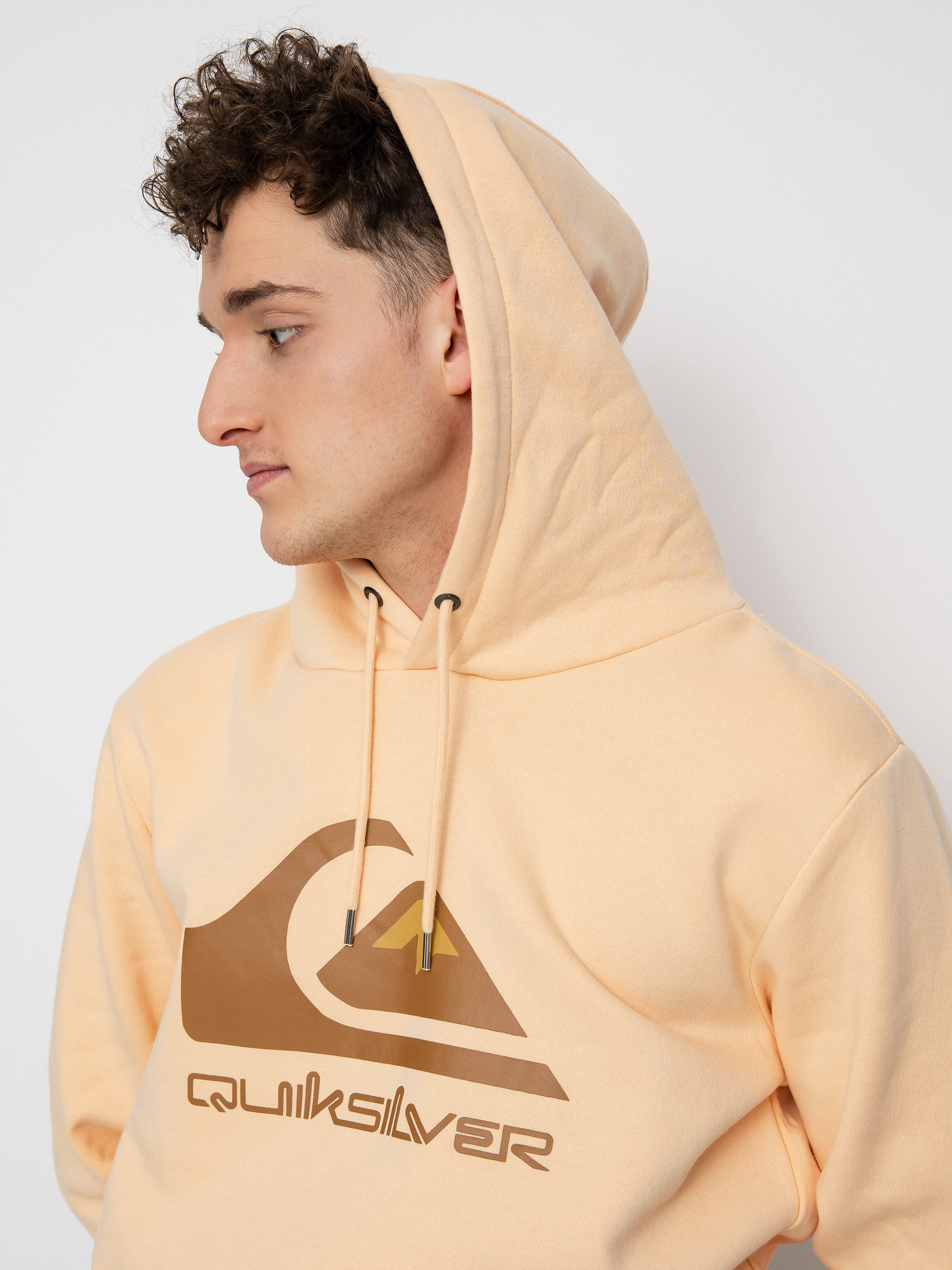 Bluza z kapturem Quiksilver Big Logo HD (almond cream)