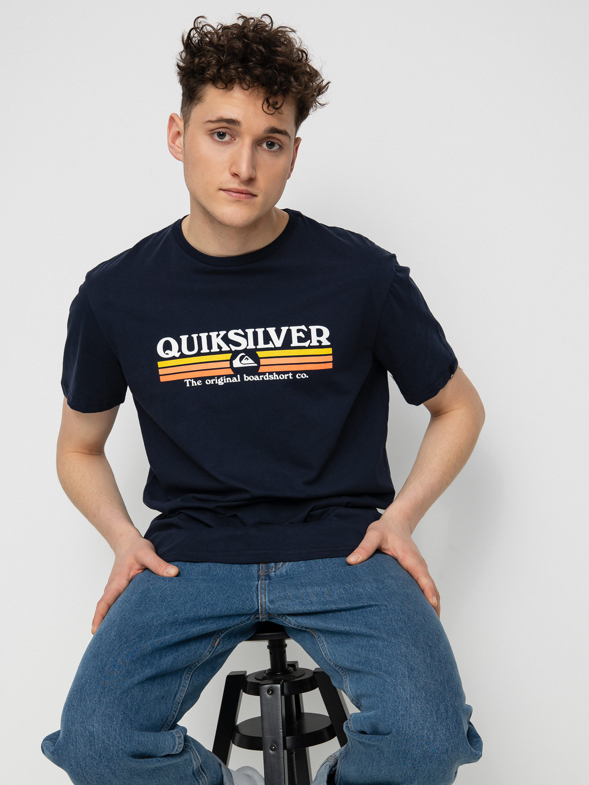 T-shirt Quiksilver Lined Up (navy blazer)
