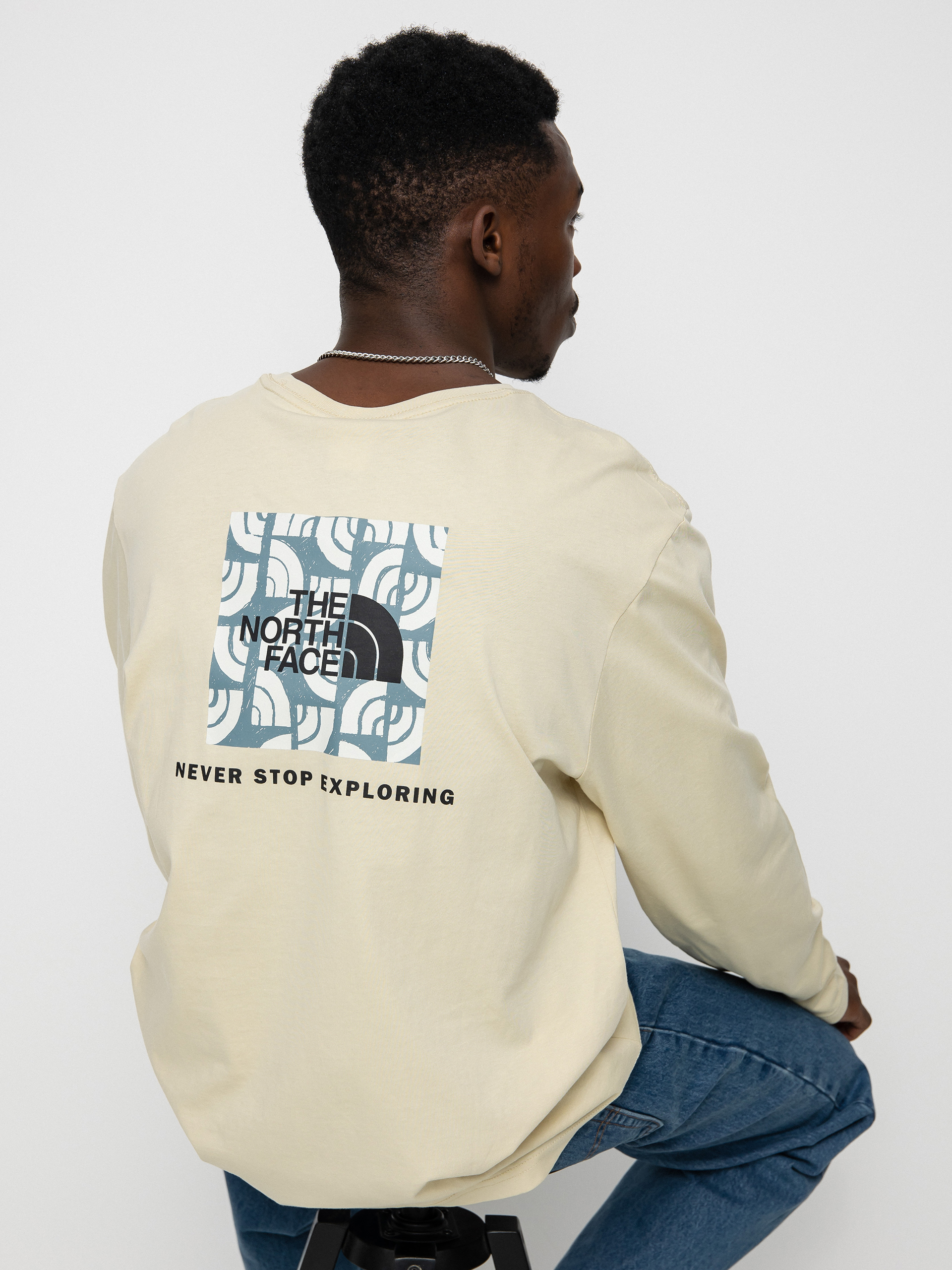 Longsleeve The North Face Red Box (gravel)