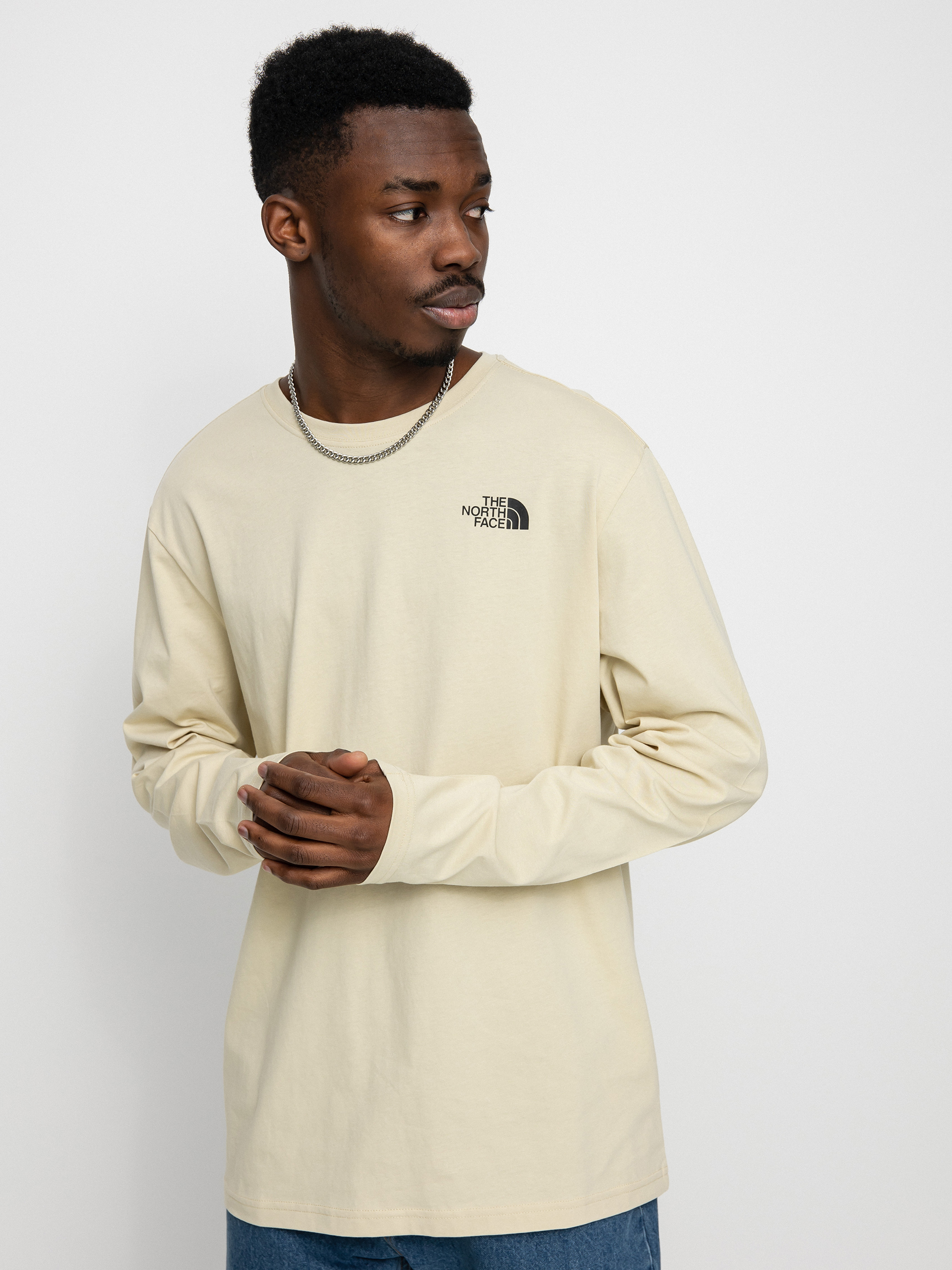 Longsleeve The North Face Red Box (gravel)