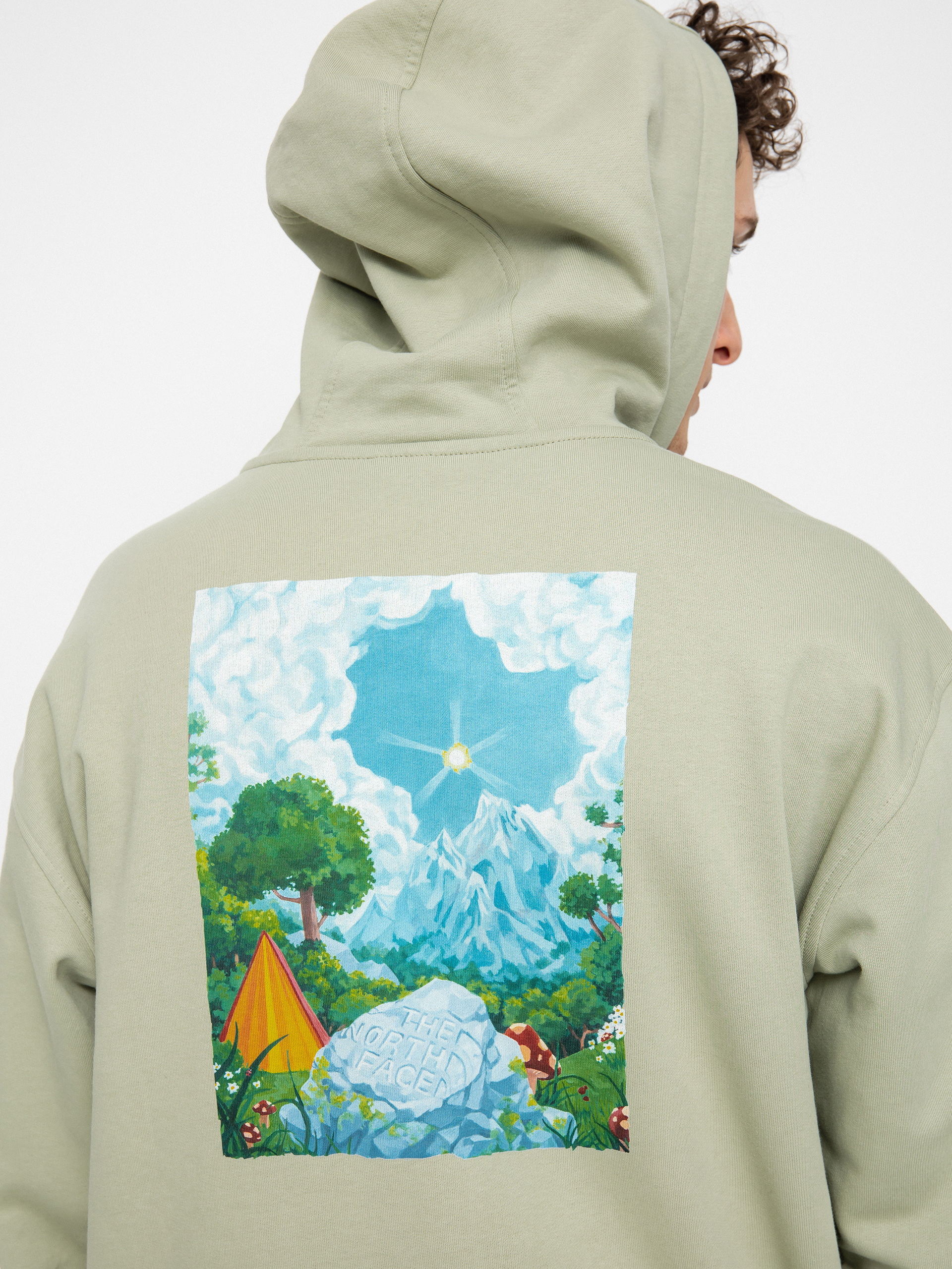 Bluza z kapturem The North Face Heritage Graphic HD (tea green)