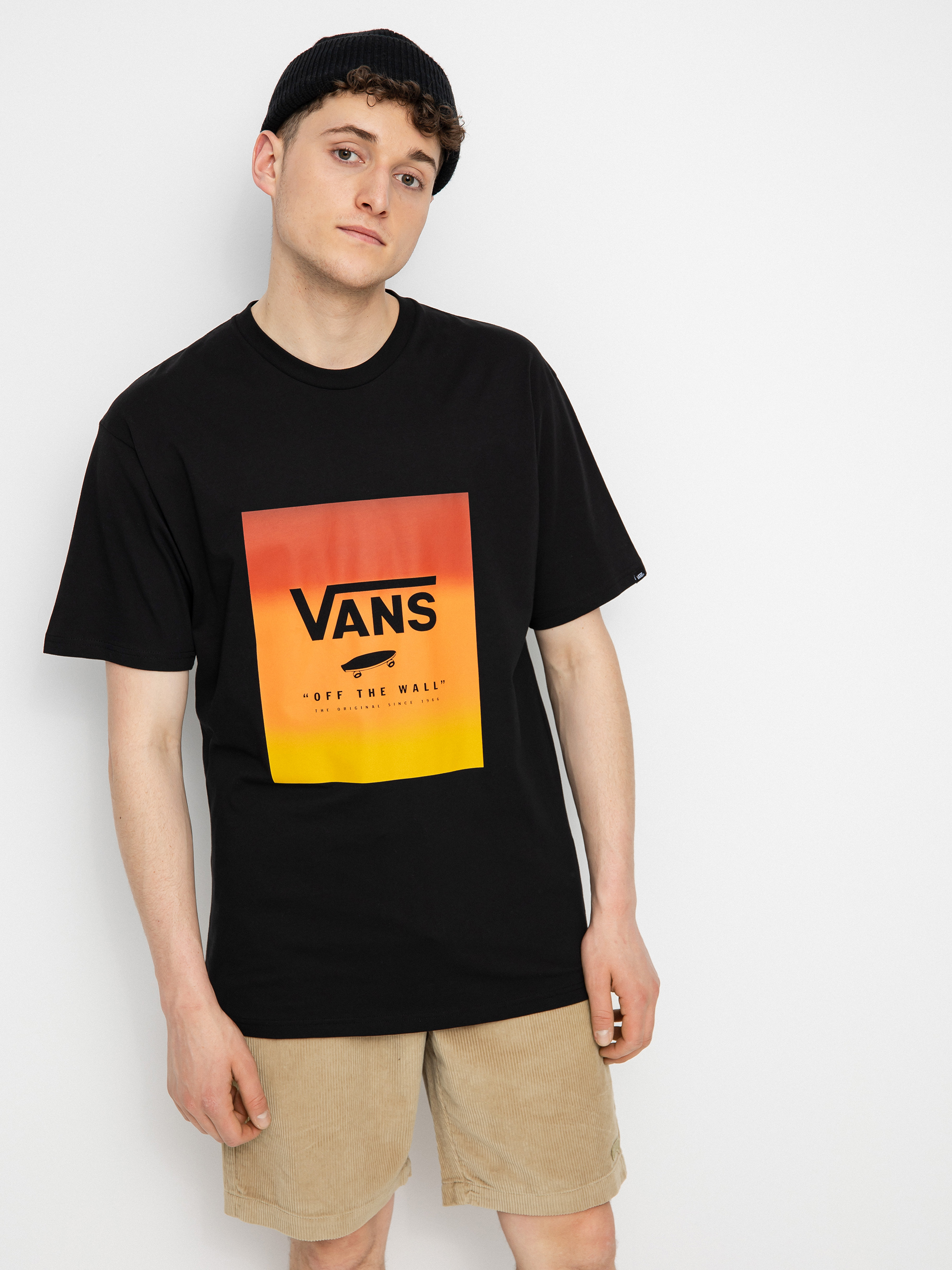 T-shirt Vans Classic Print Box (black/melon gradient)