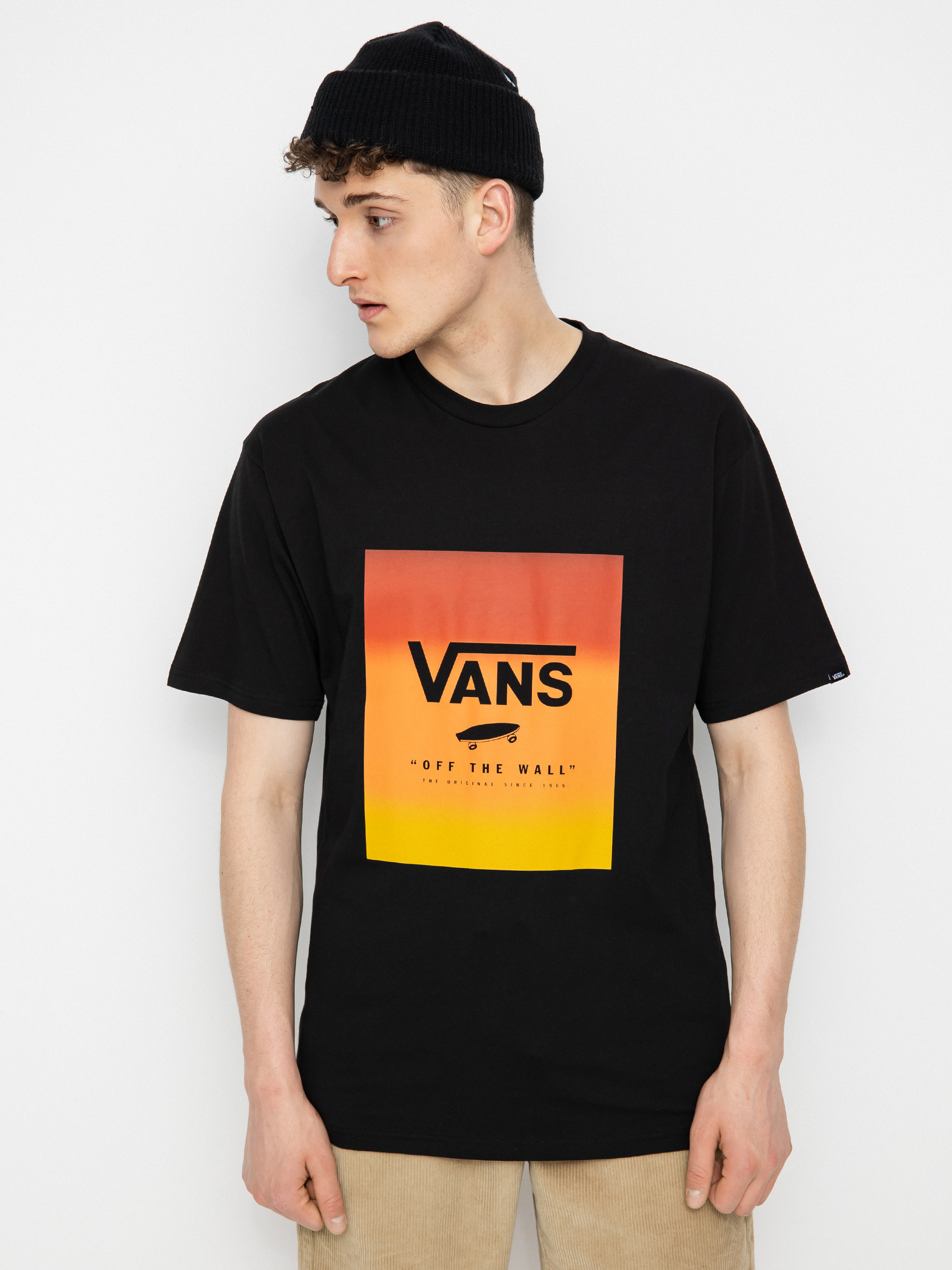 T-shirt Vans Classic Print Box (black/melon gradient)