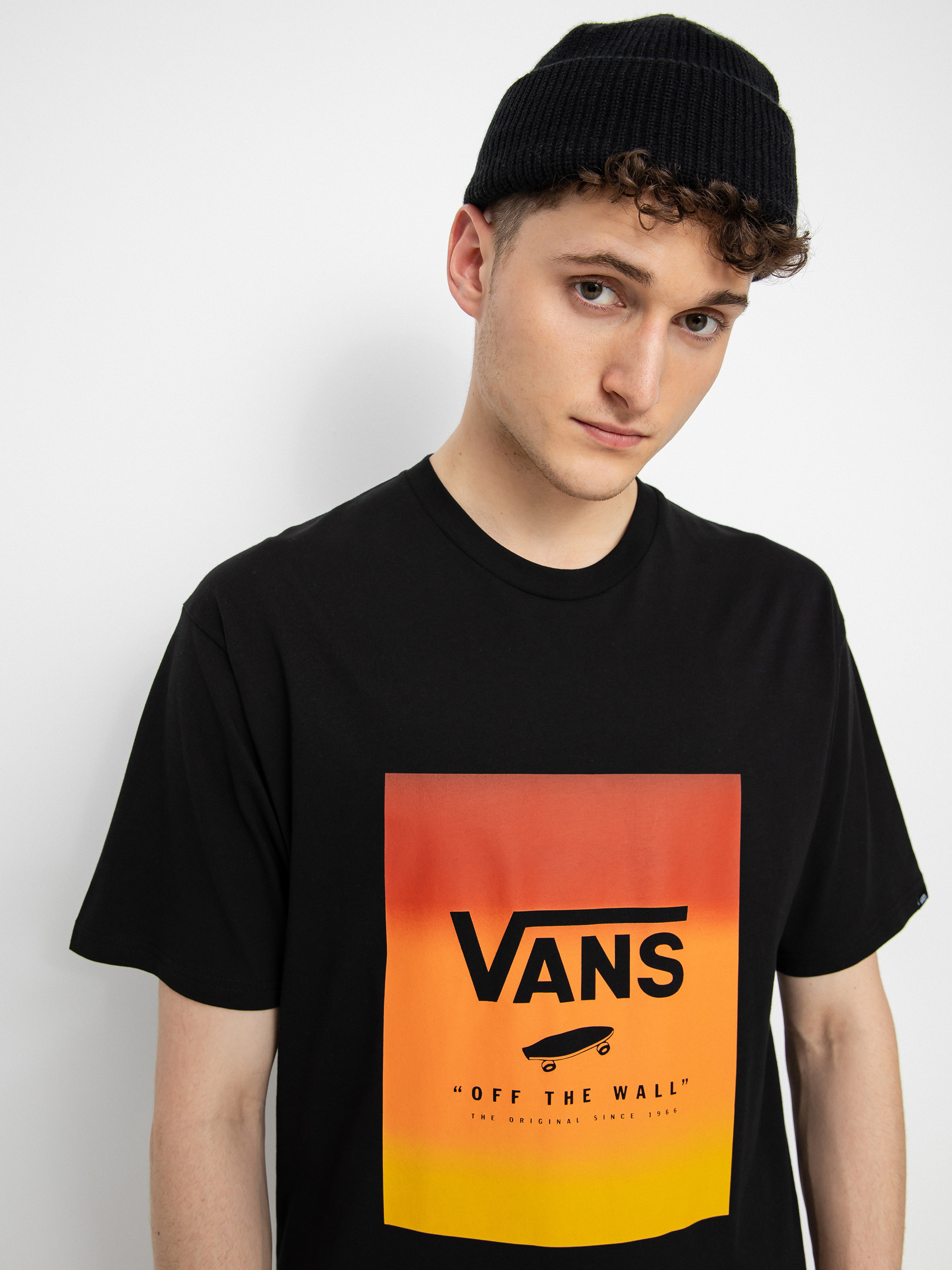T-shirt Vans Classic Print Box (black/melon gradient)