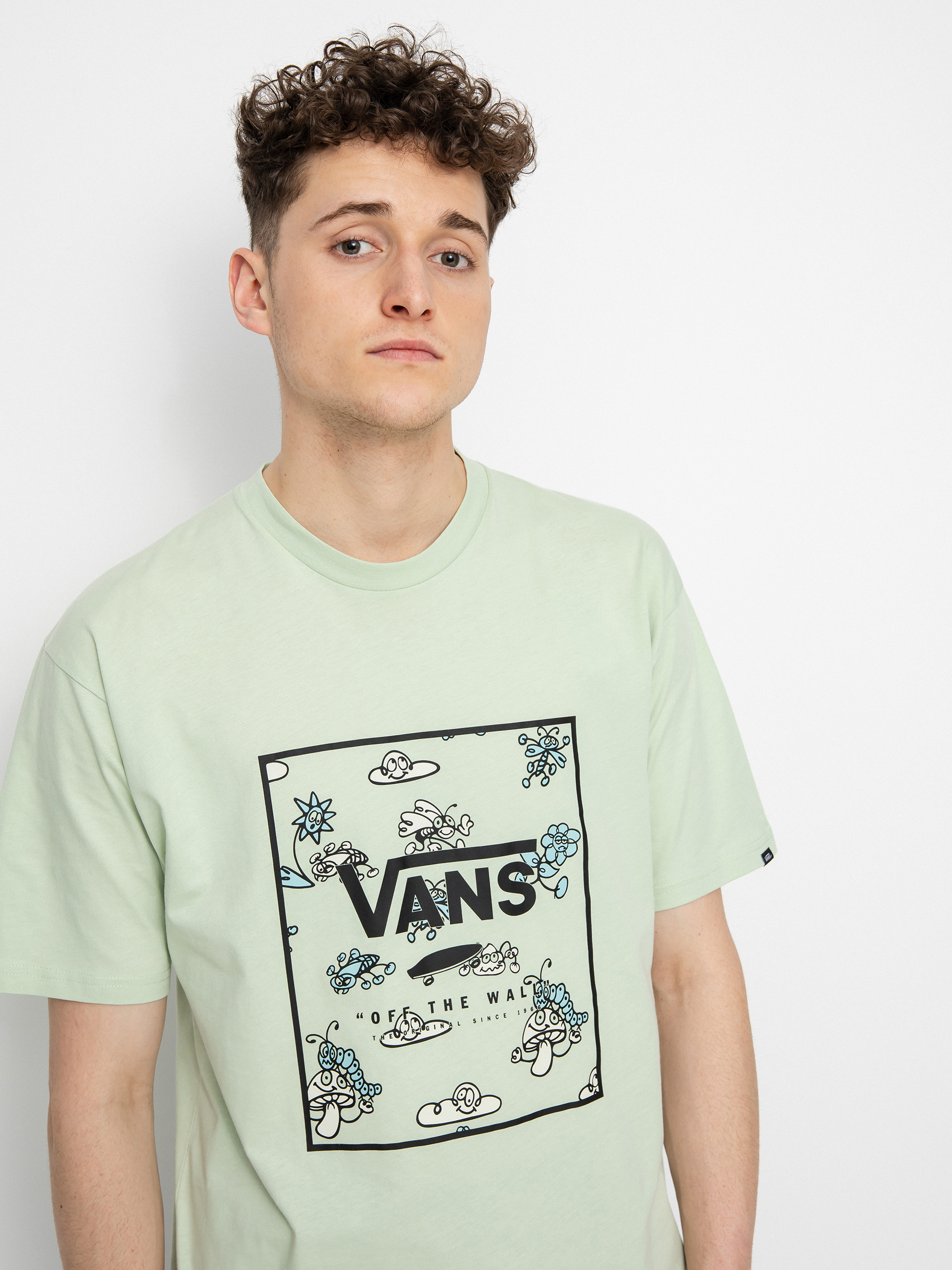 T-shirt Vans Classic Print Box (celadon green)
