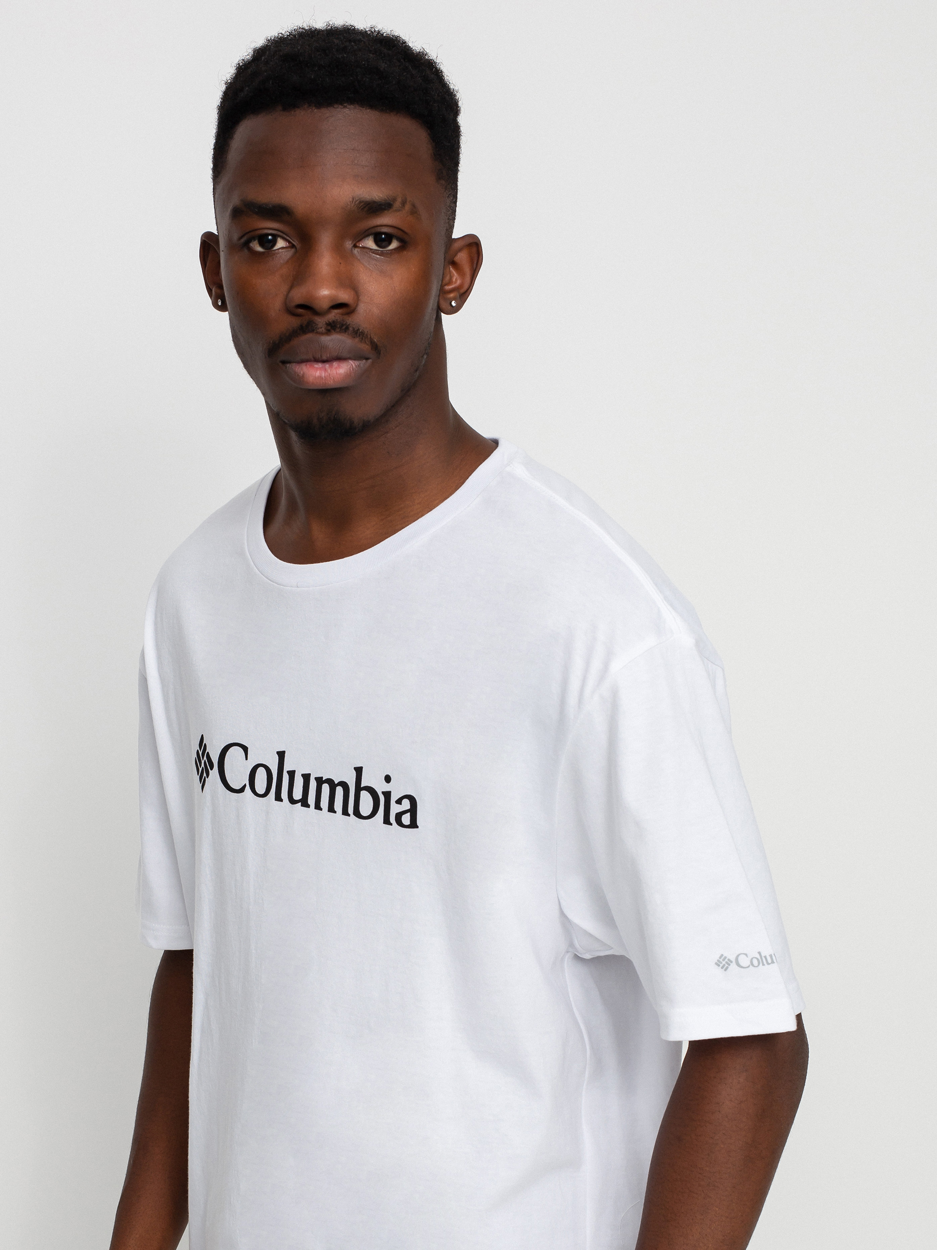 T-shirt Columbia Basic Logo (white)