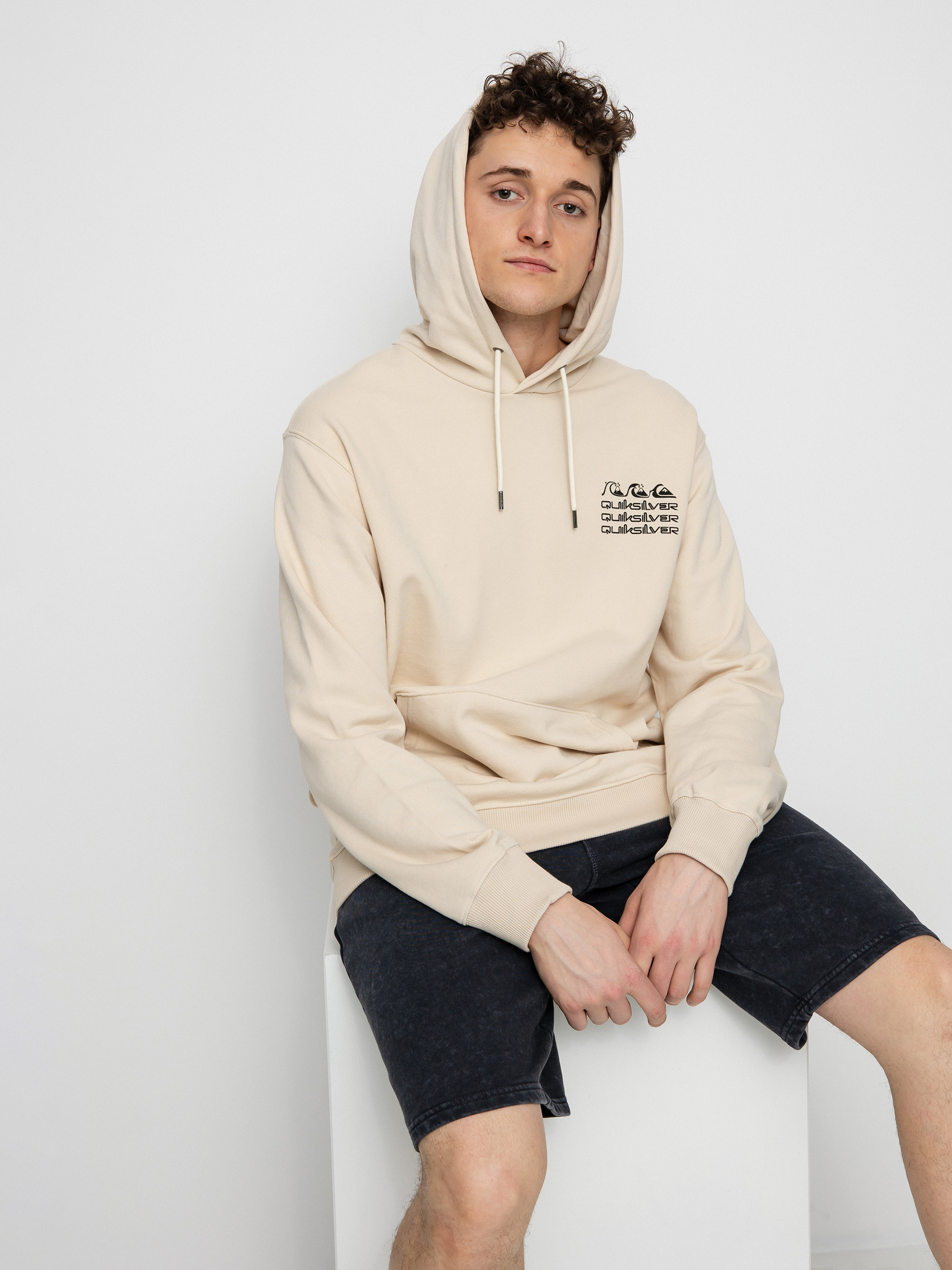 Bluza z kapturem Quiksilver Surf Legends HD (antique white)