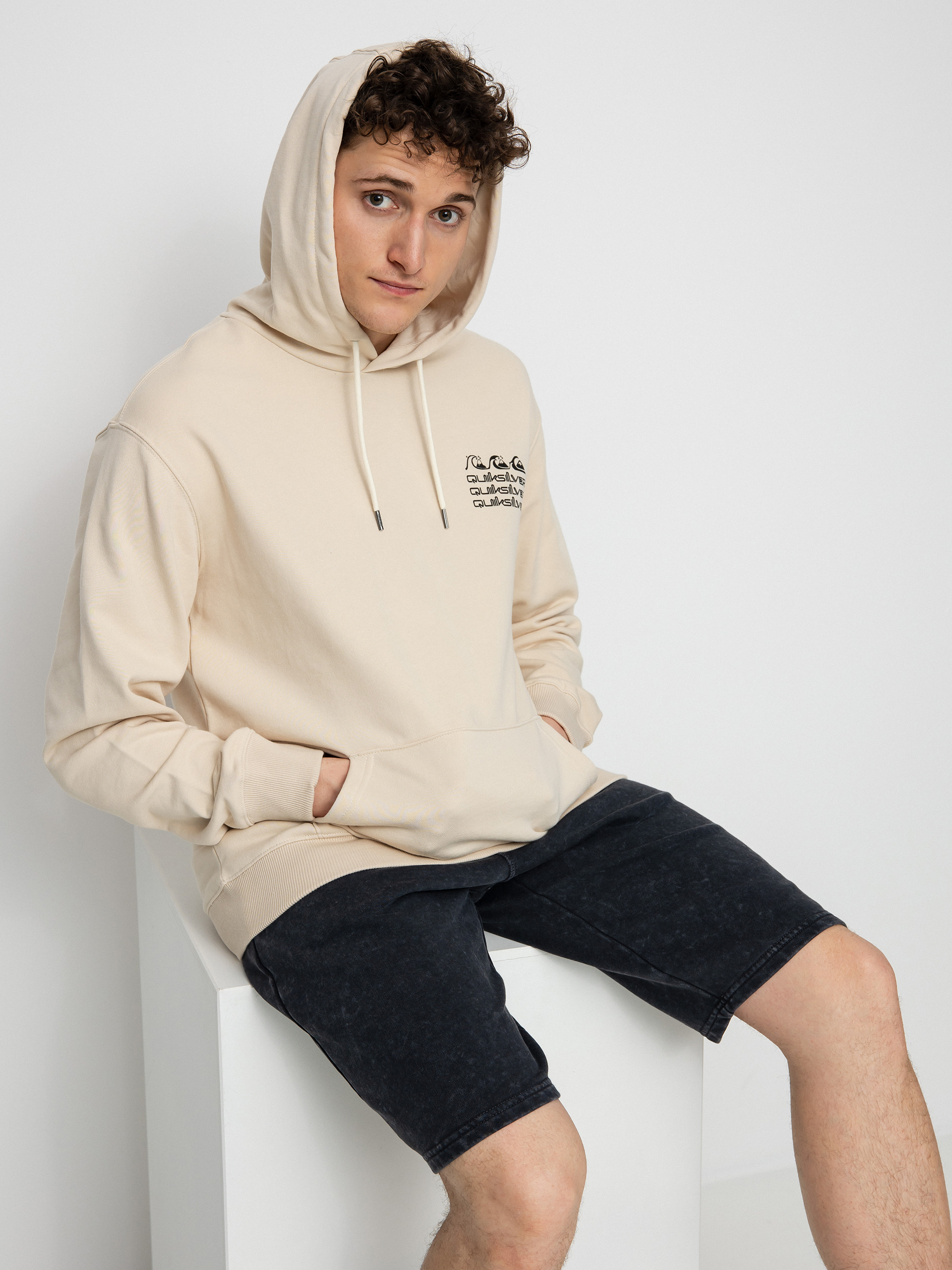 Bluza z kapturem Quiksilver Surf Legends HD (antique white)