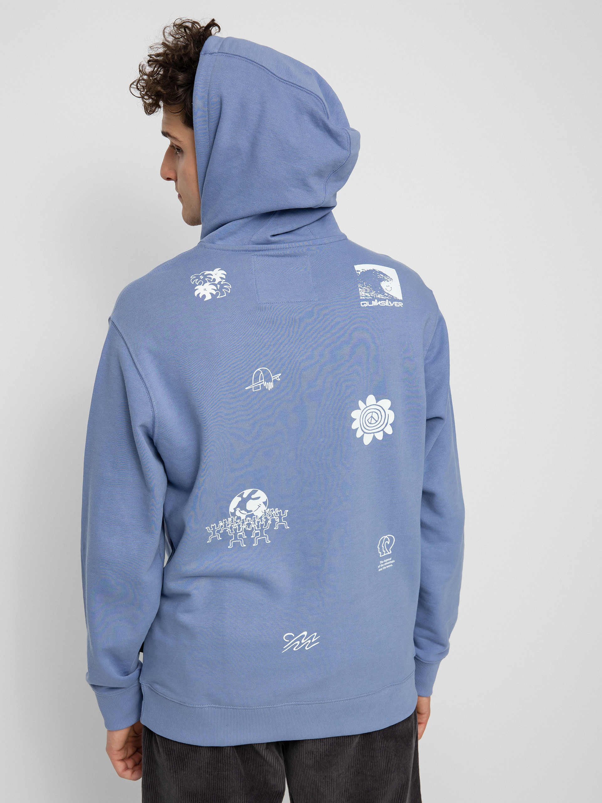 Bluza z kapturem Quiksilver Surf Legends HD (purple impression)