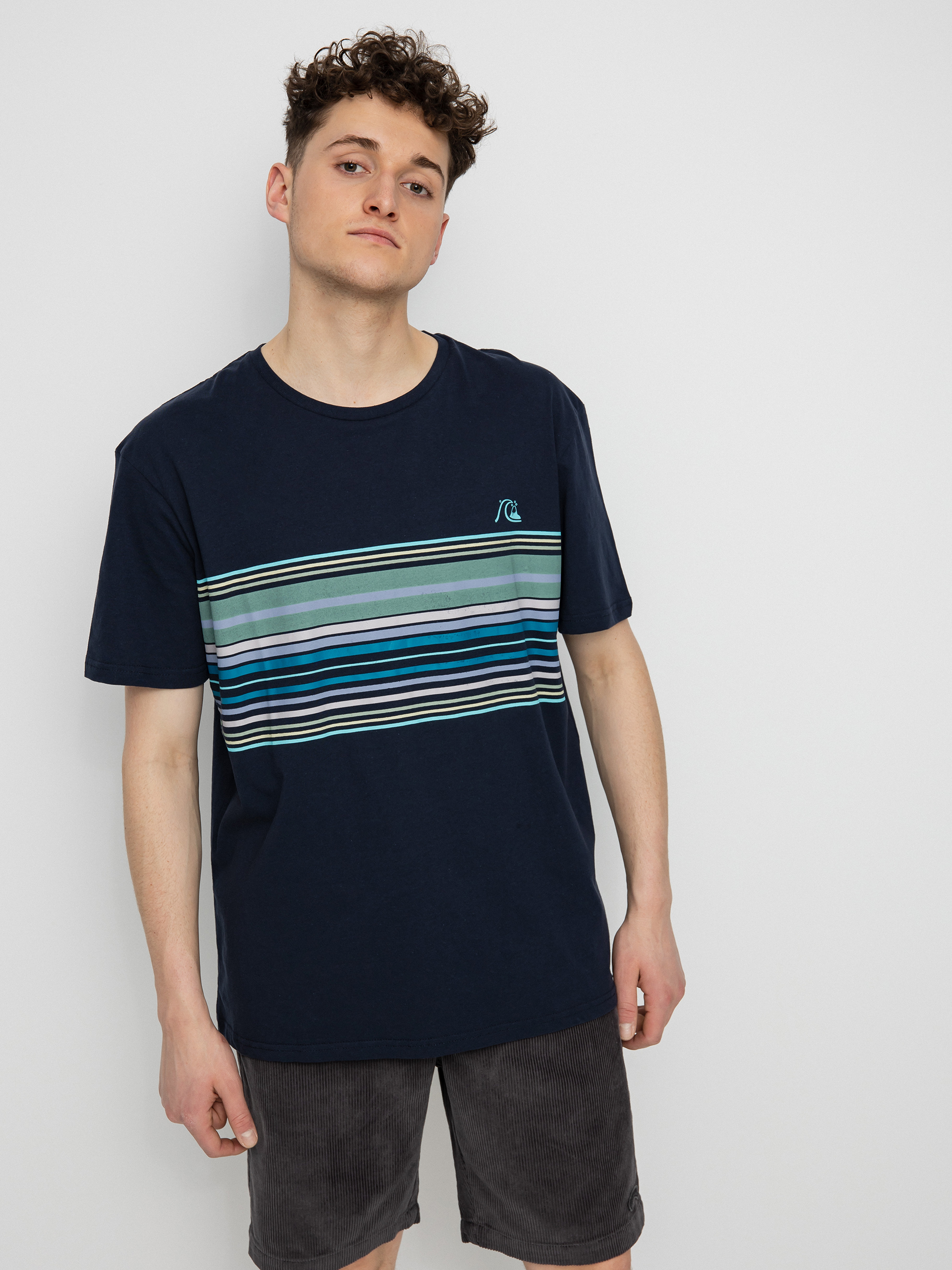T-shirt Quiksilver Rythmic Stripe (navy blazer)