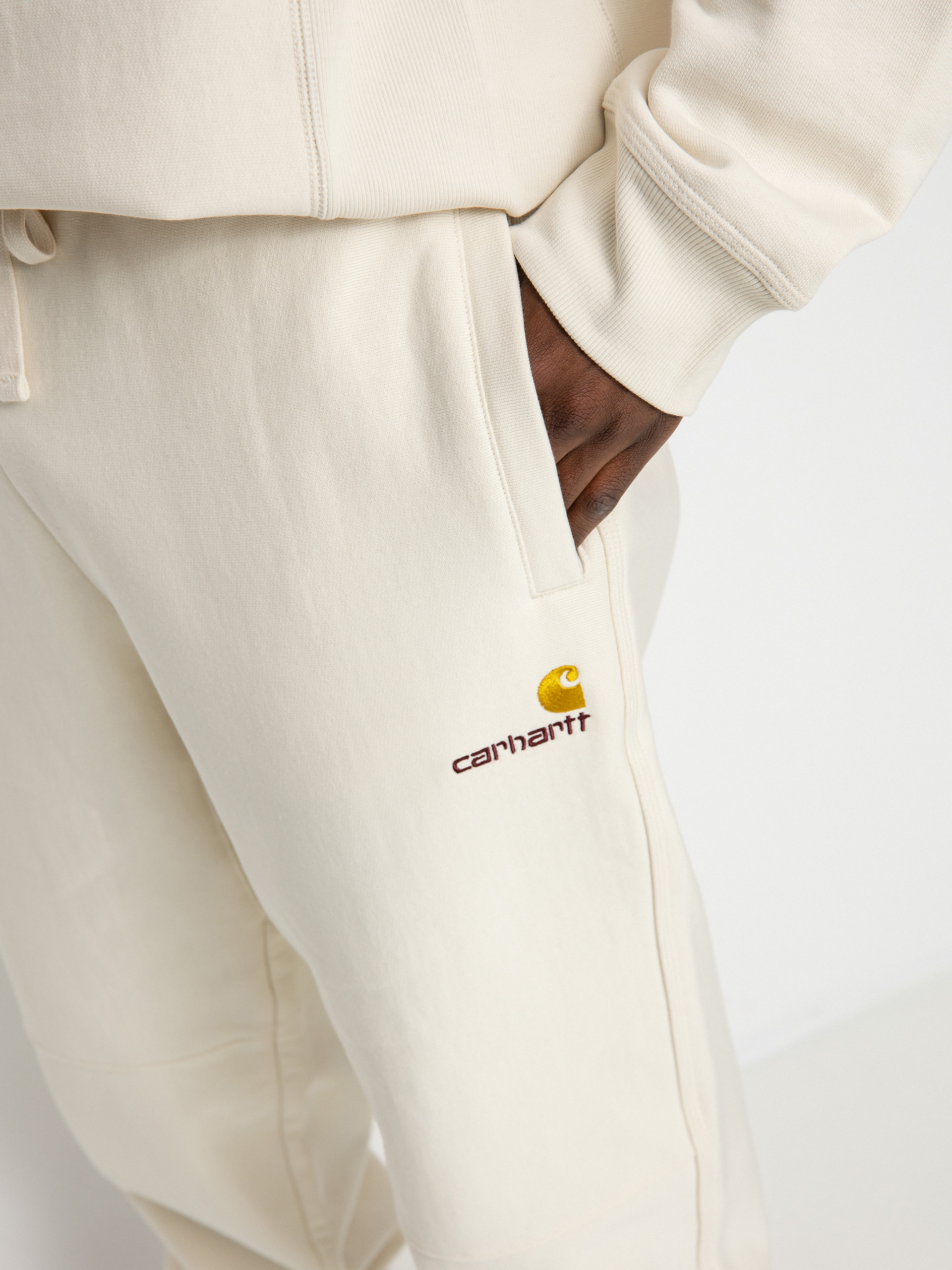 Spodnie Carhartt WIP American Script Jogging (natural)