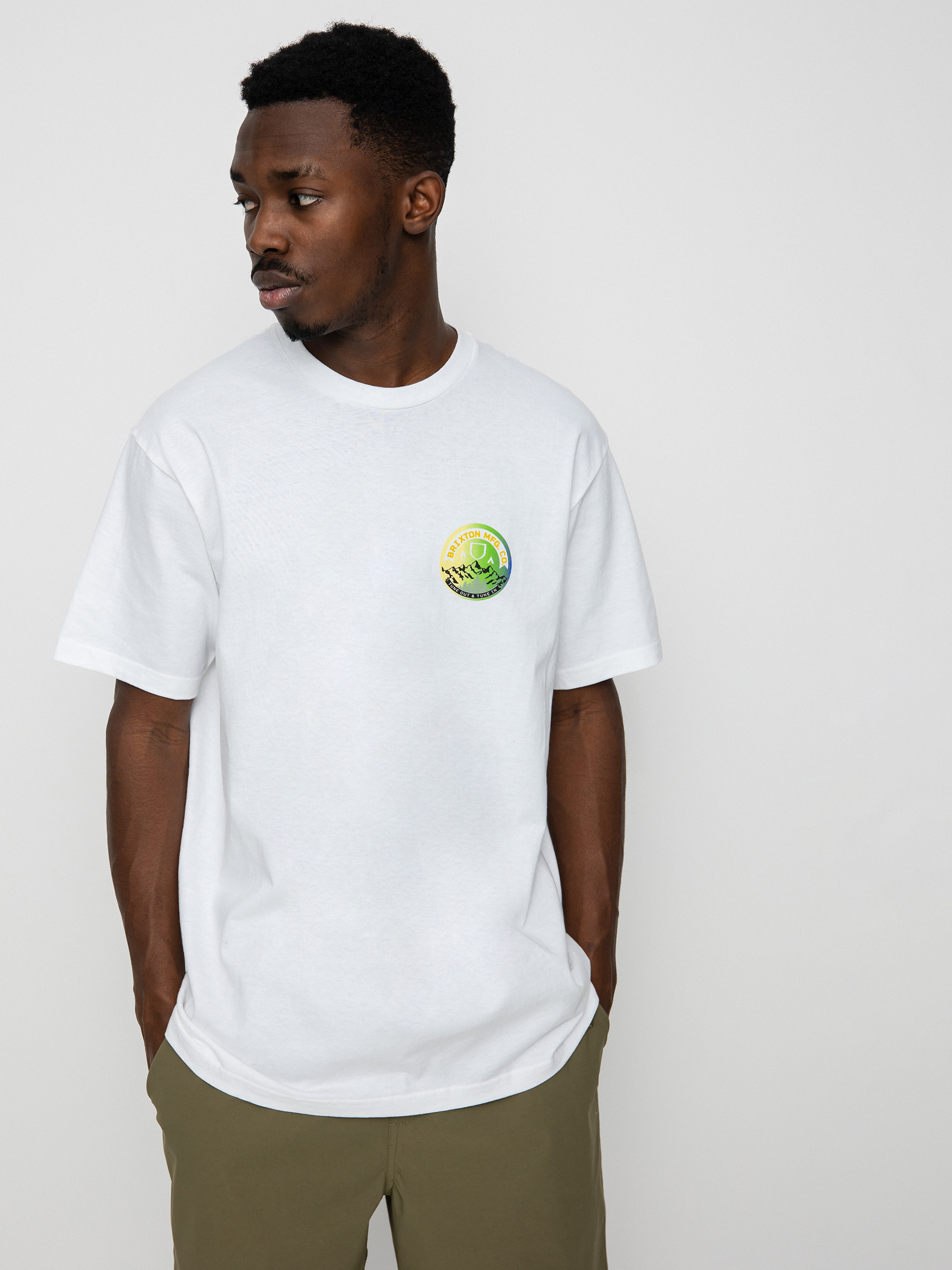 T-shirt Brixton Tune Out (white)