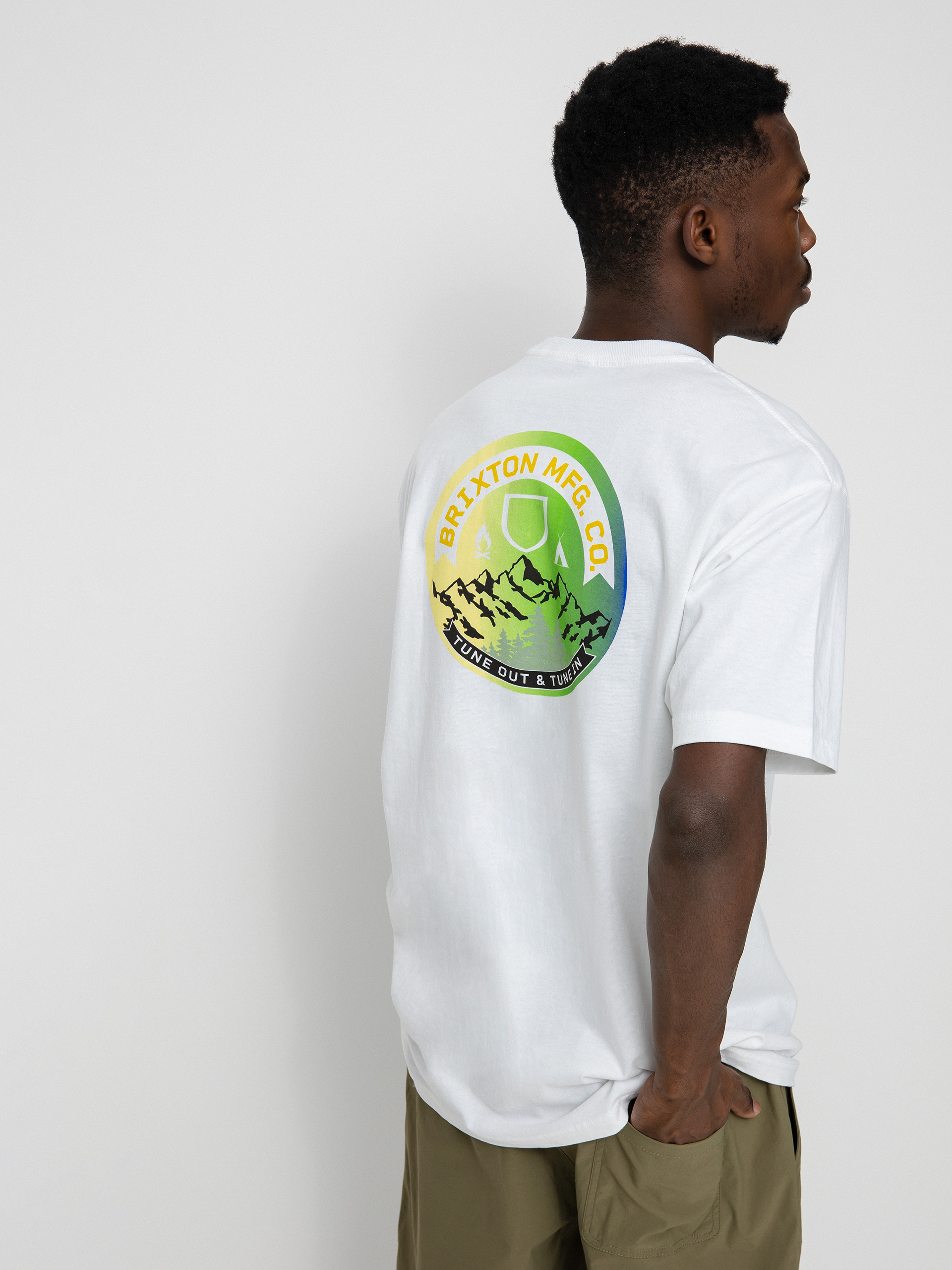 T-shirt Brixton Tune Out (white)