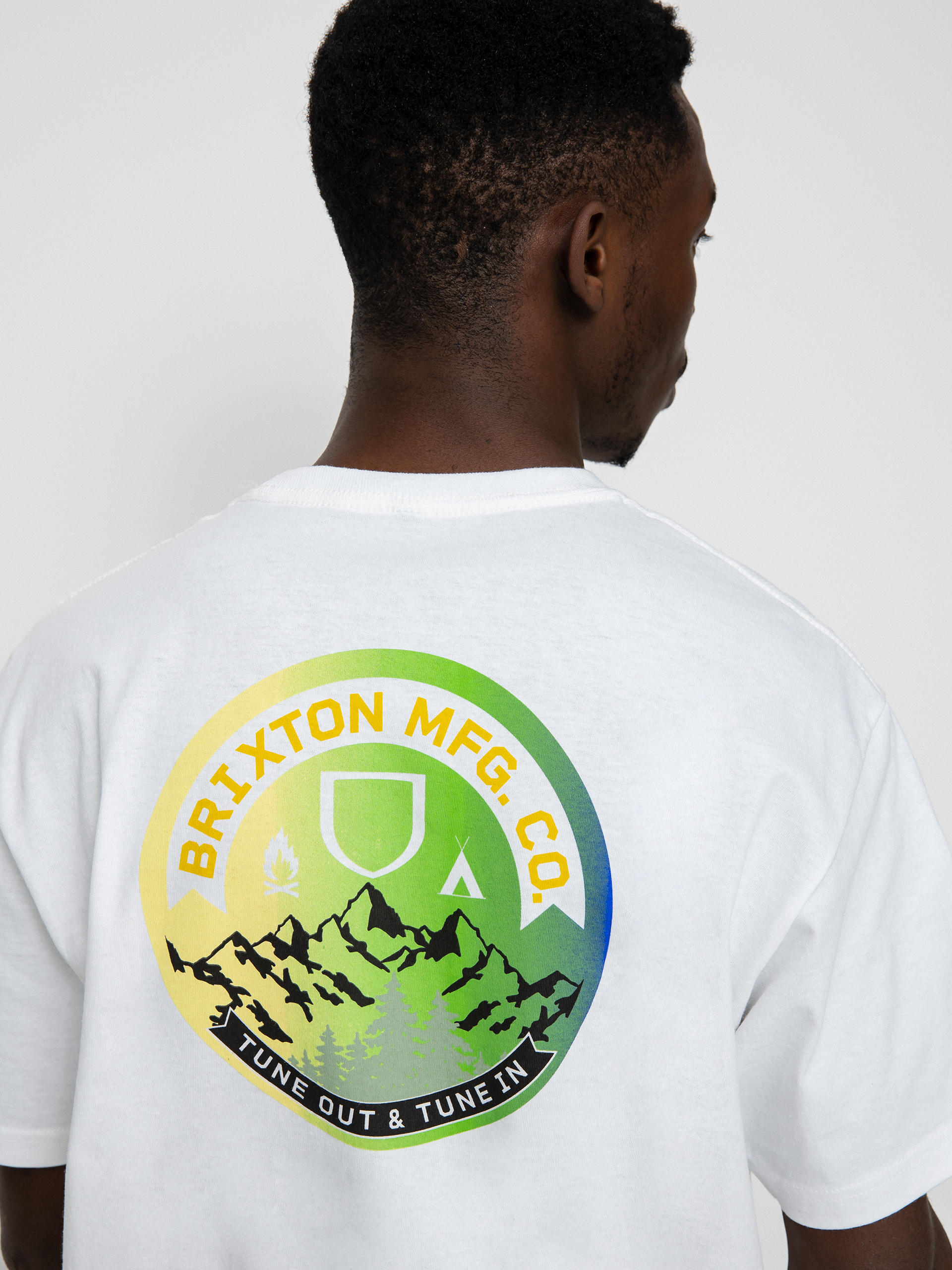 T-shirt Brixton Tune Out (white)