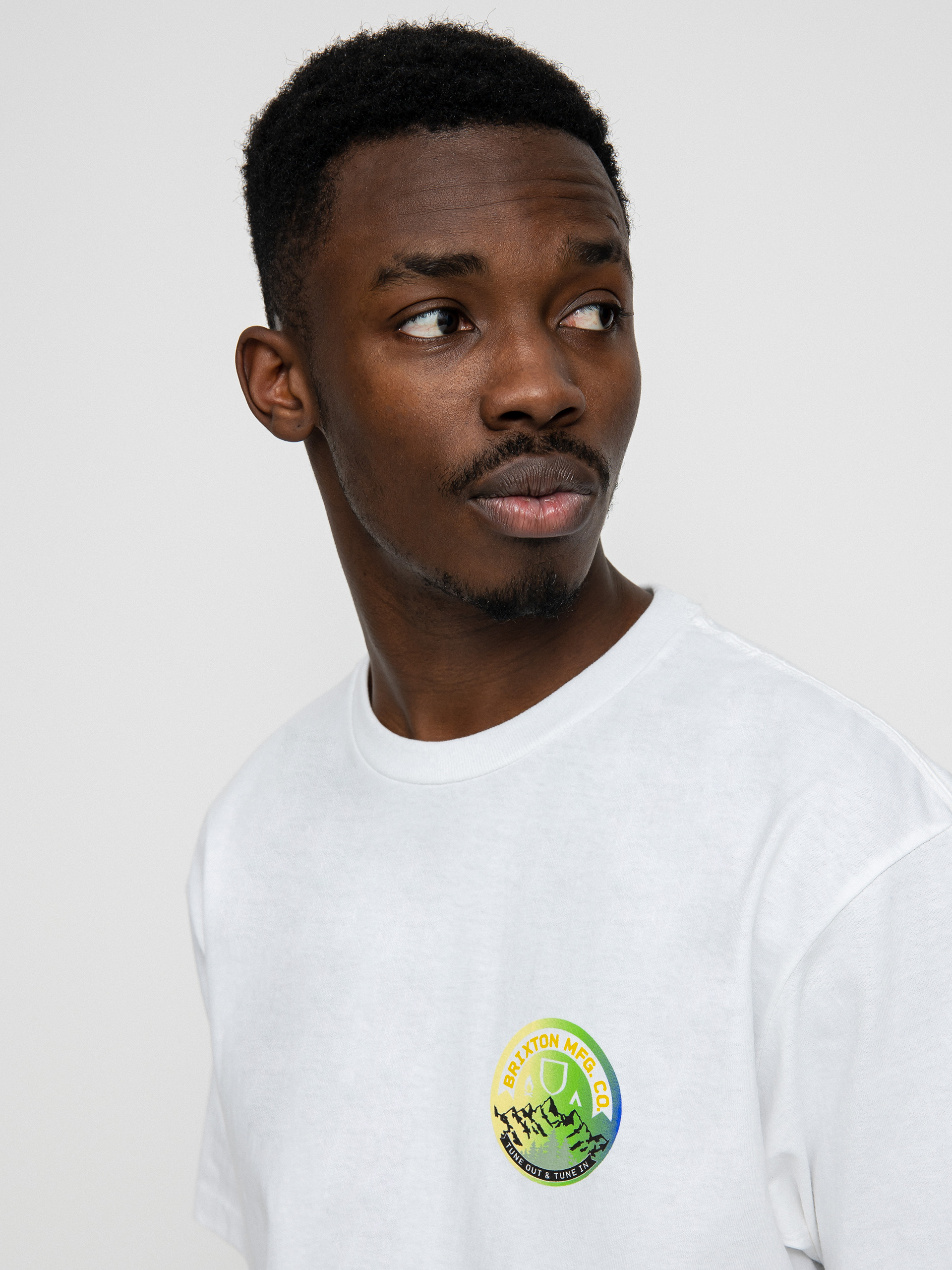 T-shirt Brixton Tune Out (white)