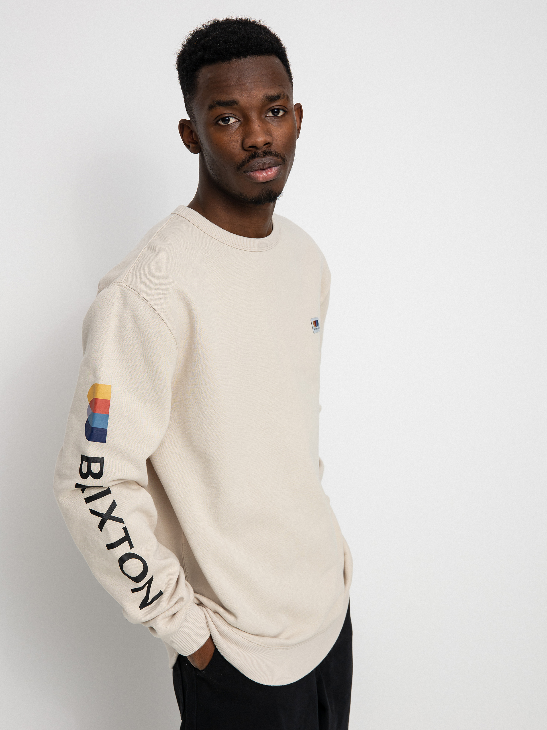 Bluza Brixton Alton Crew (beige)