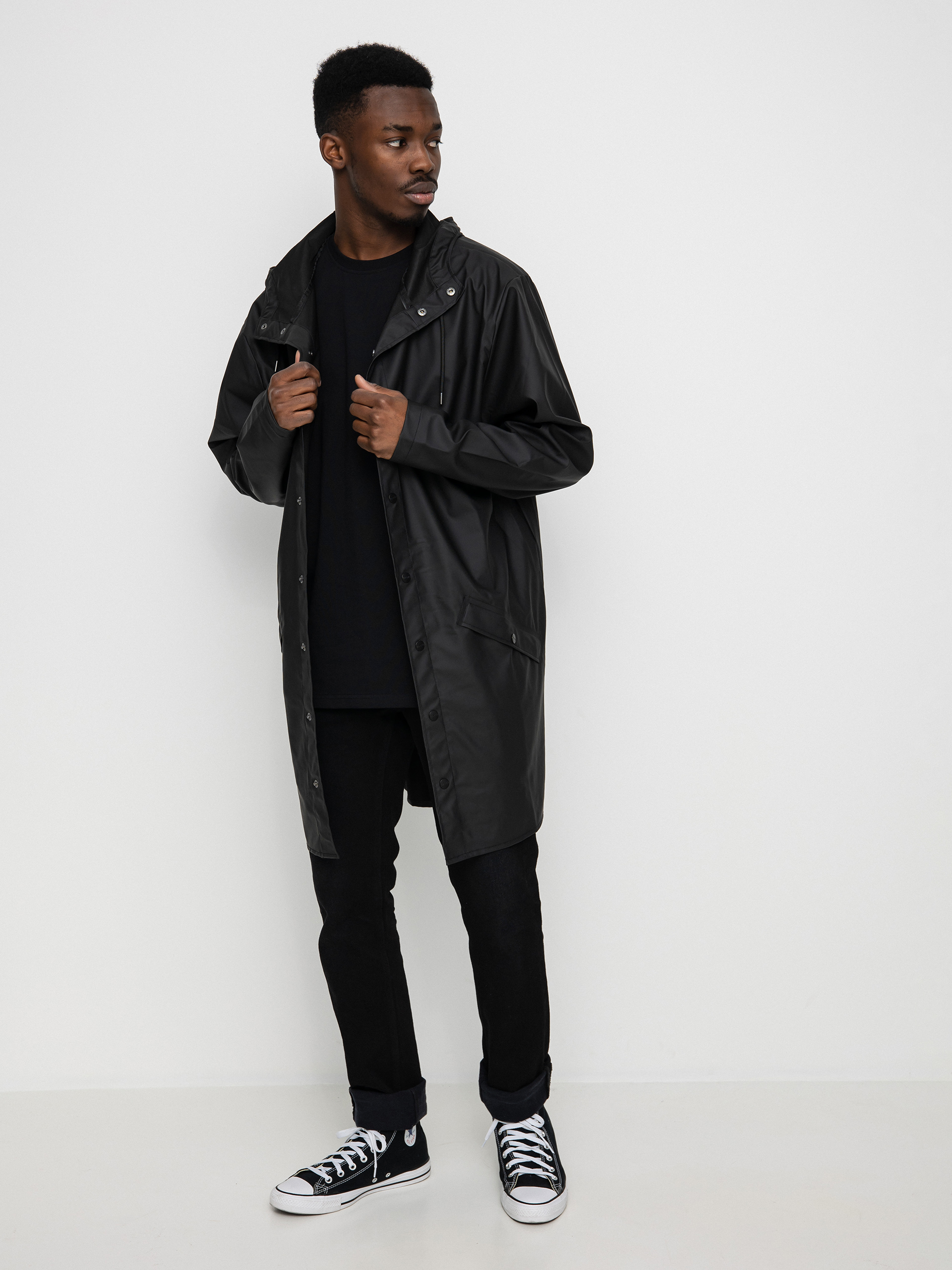 Kurtka Rains Long Jacket (black)