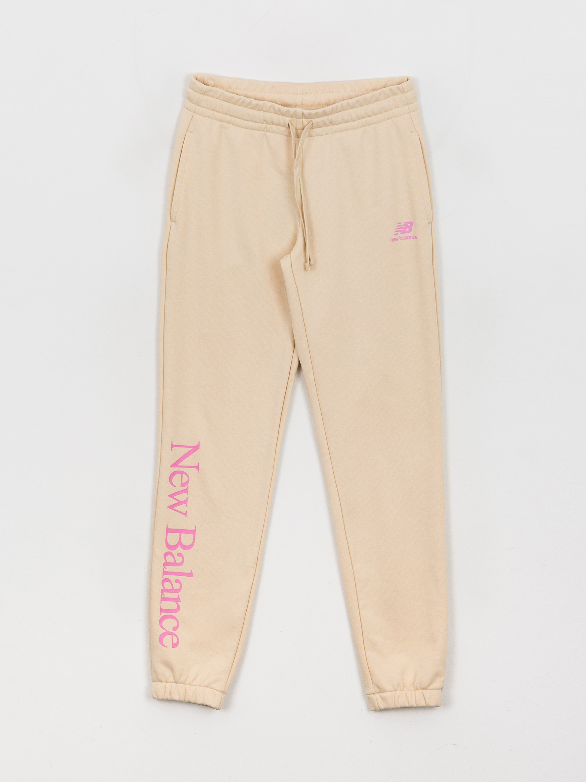 Spodnie New Balance Essentials Celebrate Wmn (beige)