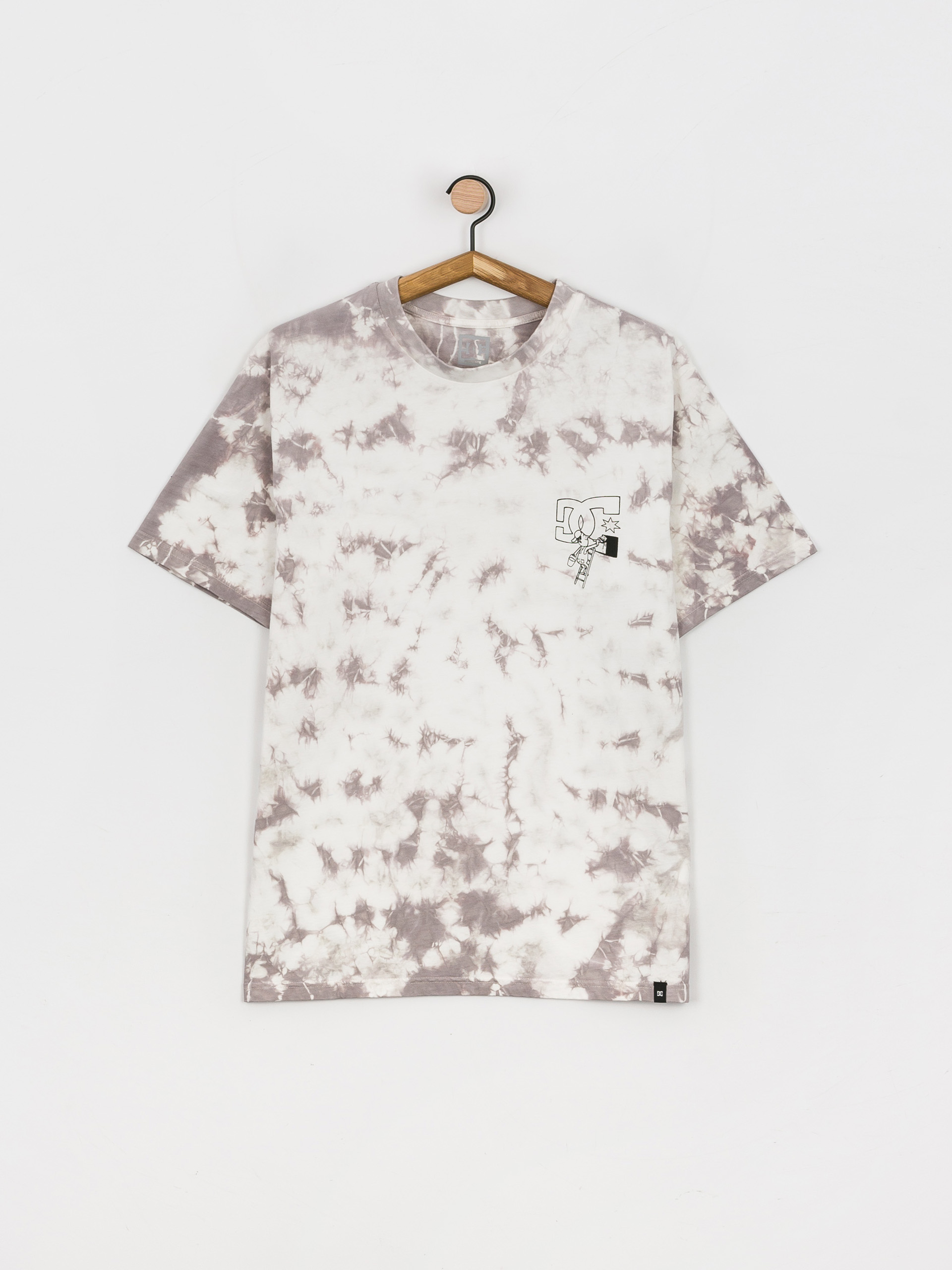 T-shirt DC Fill In (high rise/ white blochy tiedye)