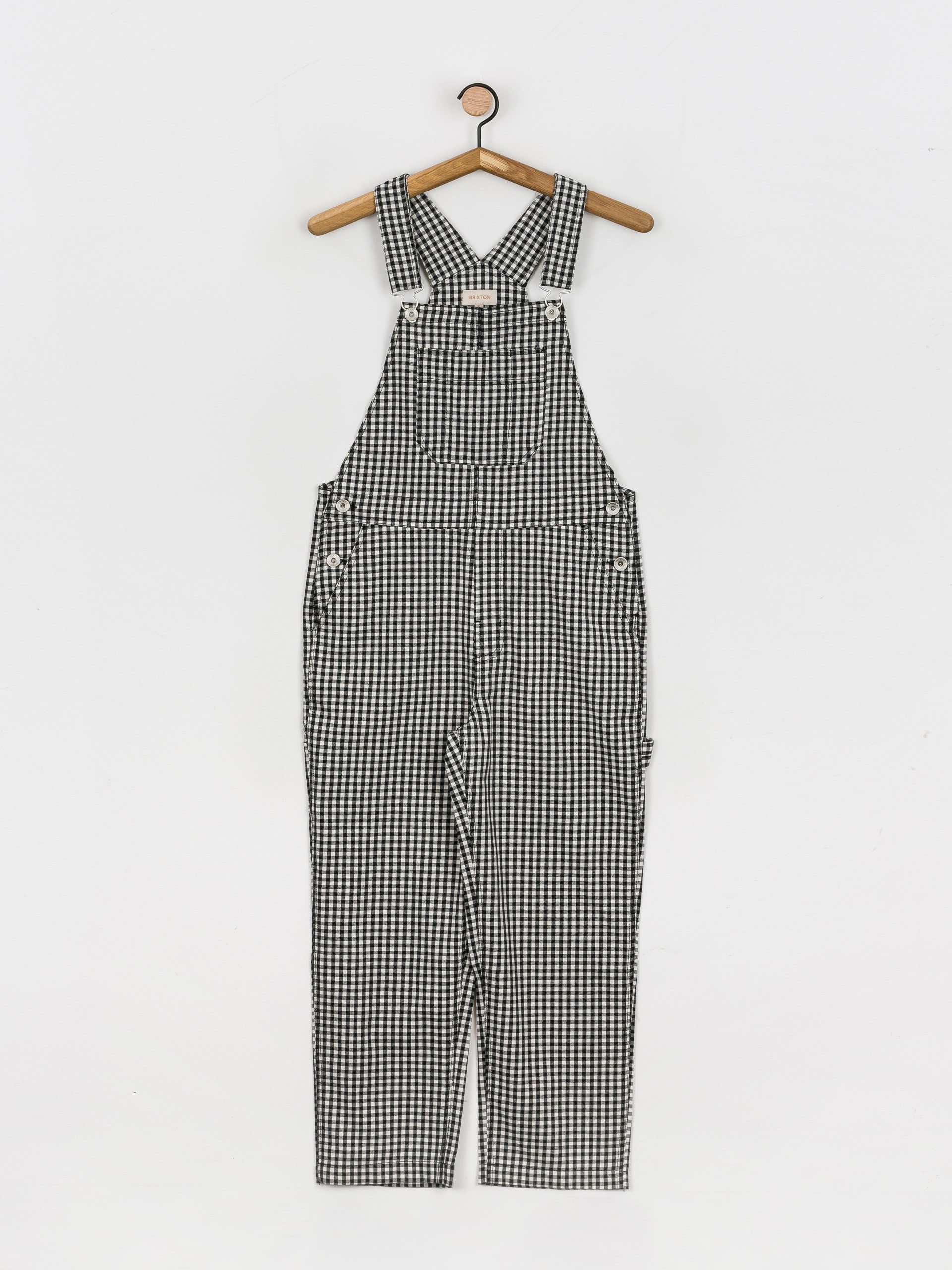 Spodnie Brixton Christina Crop Overall Wmn (black gingham)
