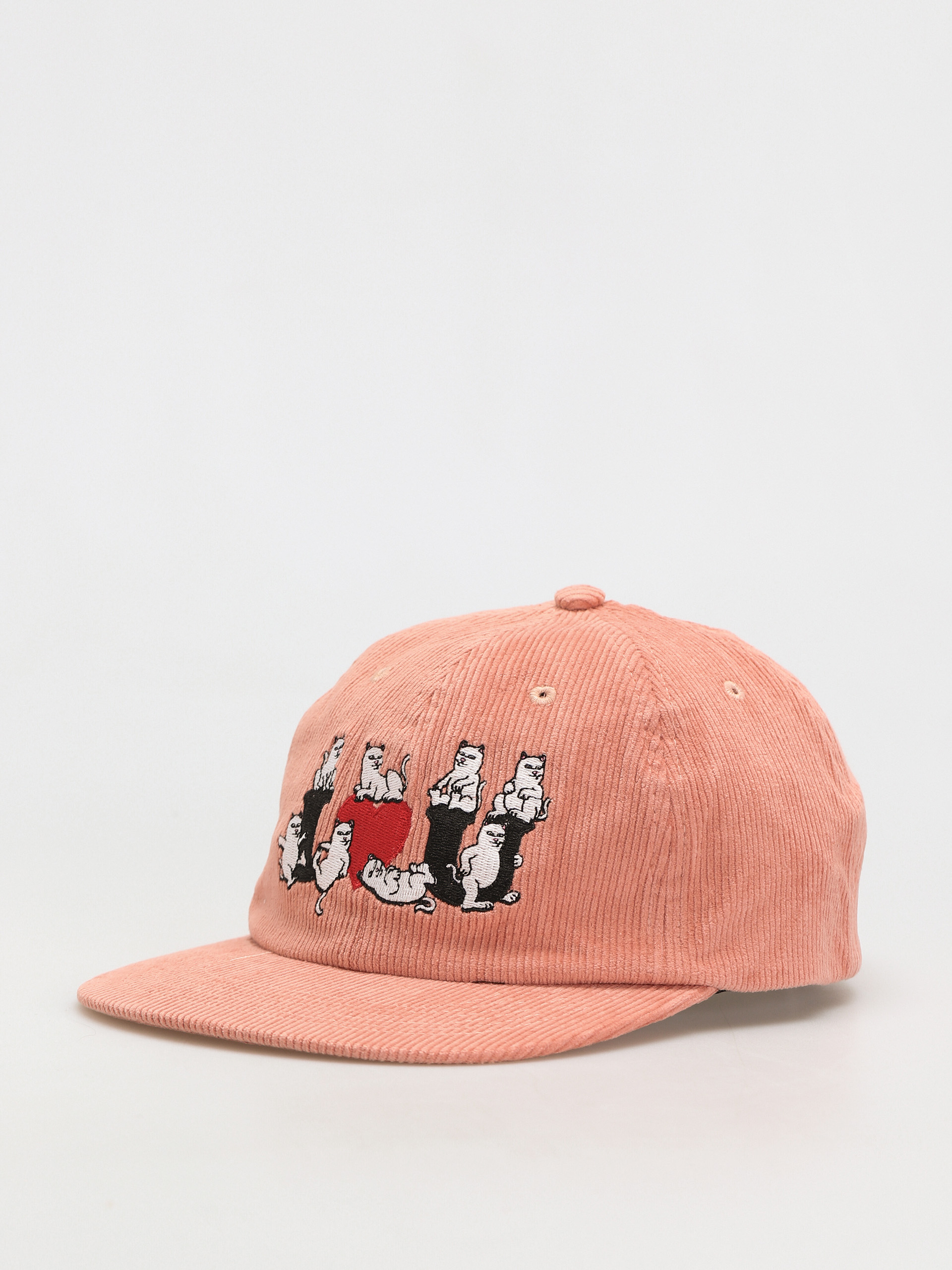 Czapka z daszkiem RipNDip I <3 U Corduroy (terracotta)