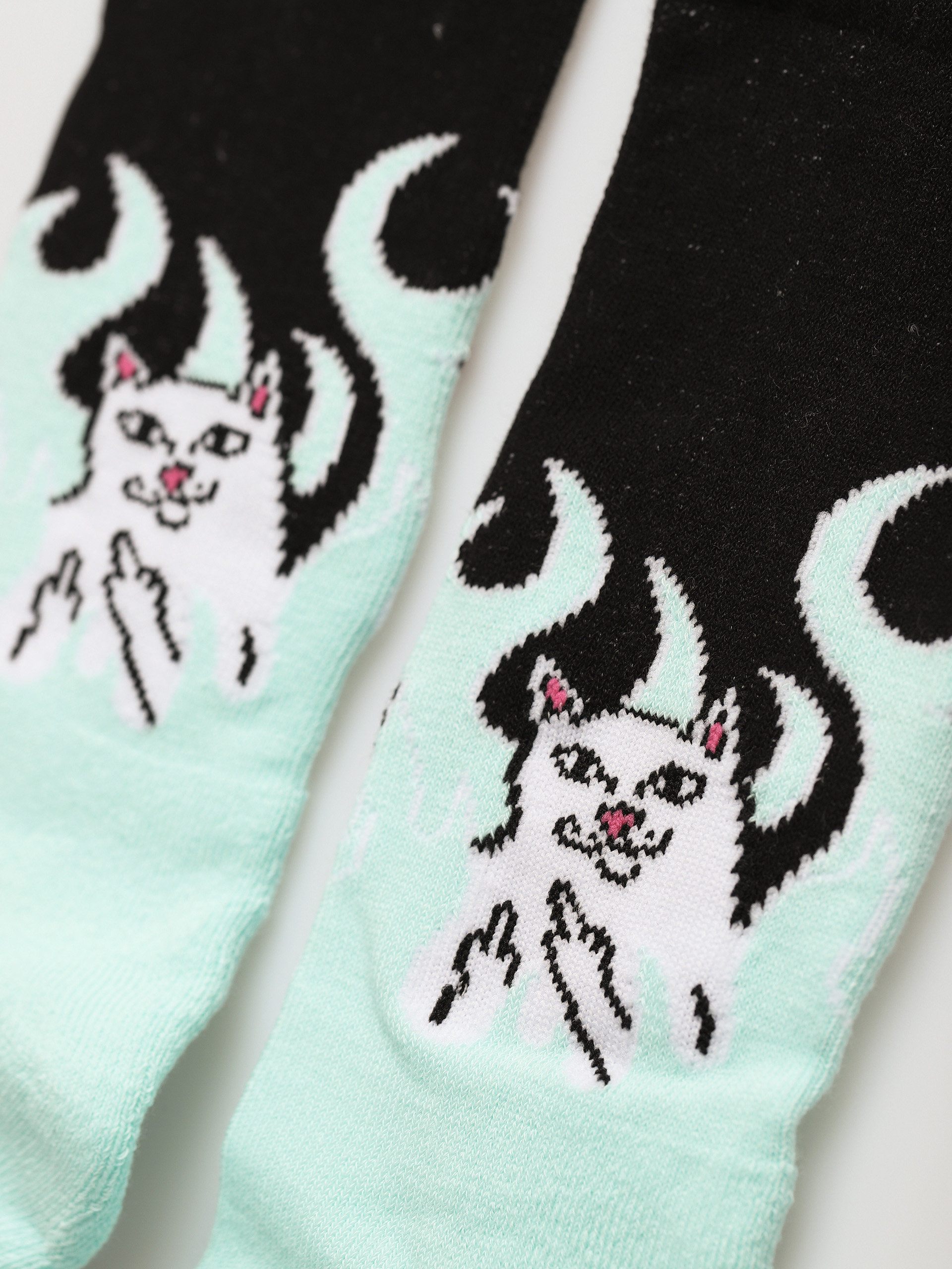 Skarpetki RipNDip Welcome To Heck (black / blue)