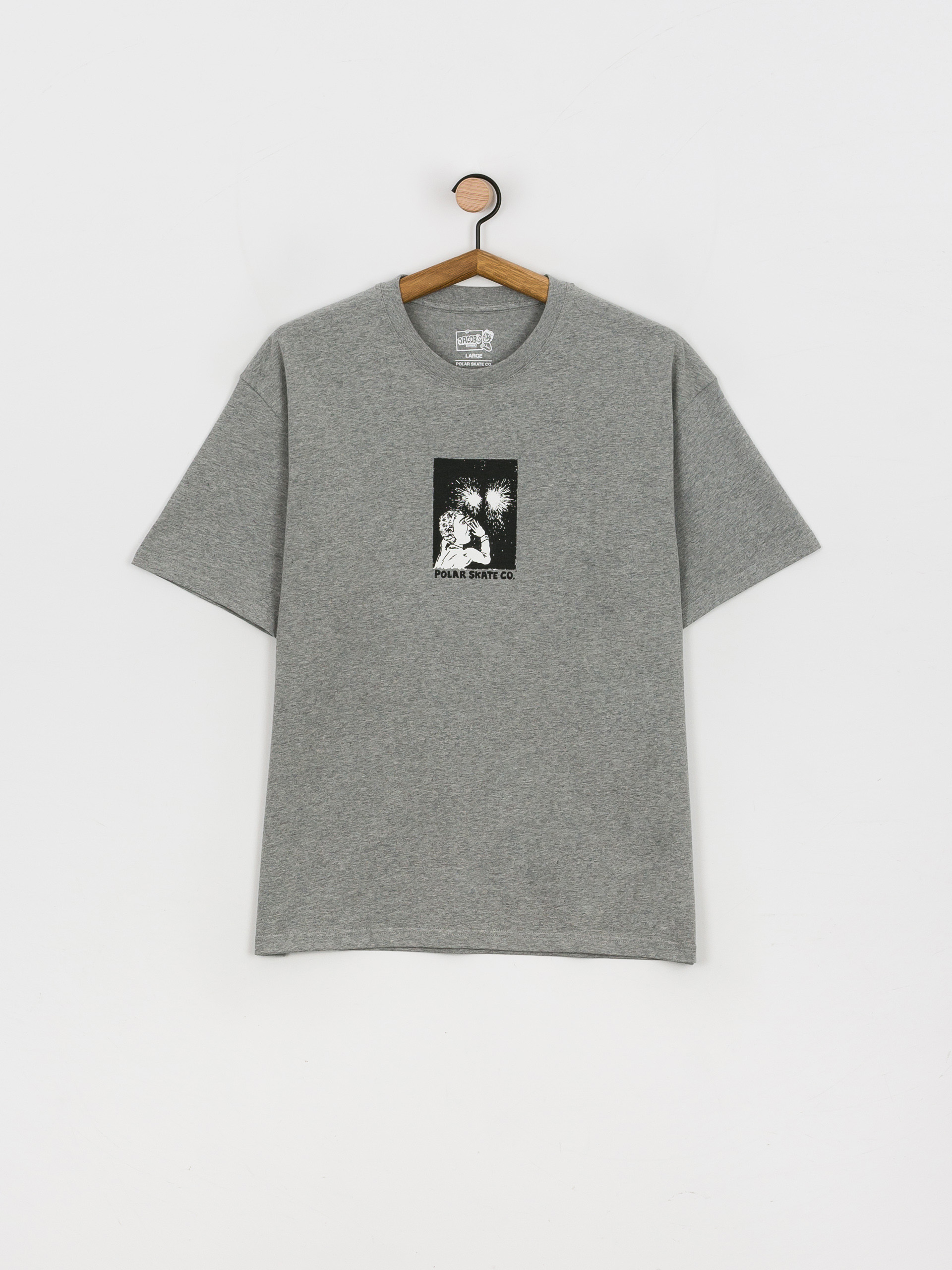 T-shirt Polar Skate Fireworks (heather grey)
