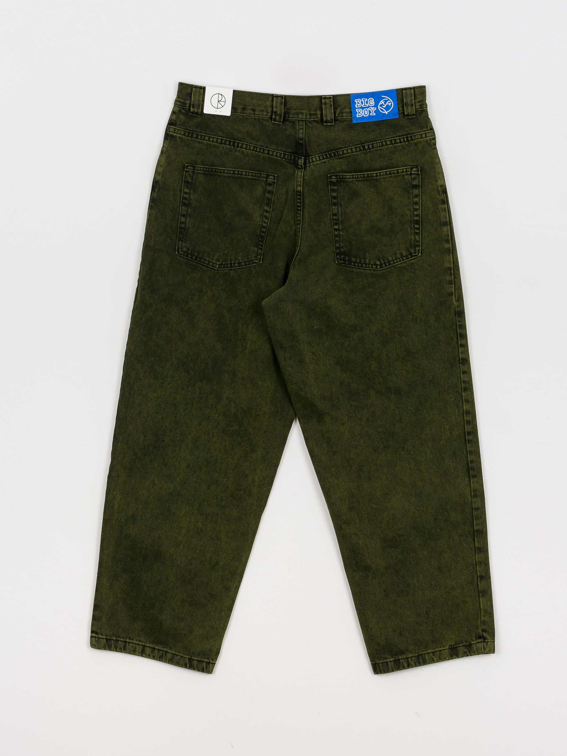 polar big boy green black 旧ロゴ Spodnie Polar Skate Big Boy - zielony (greenblack)