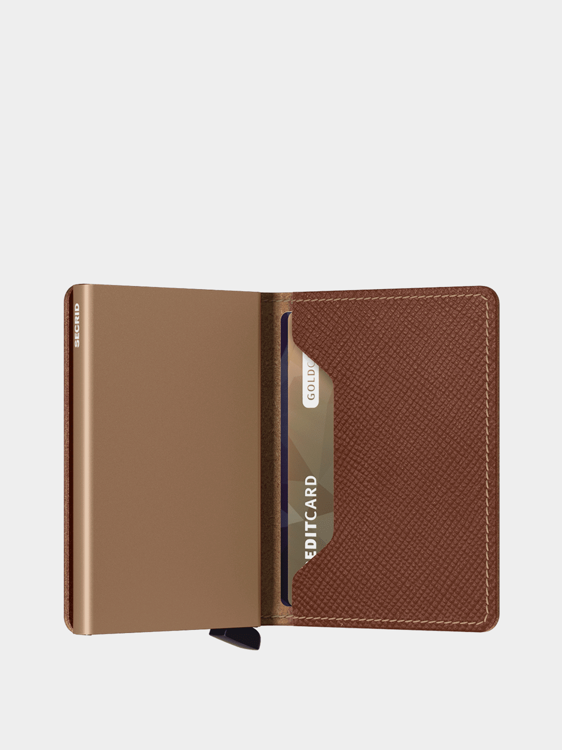 Portfel Secrid Slimwallet (saffiano caramel)