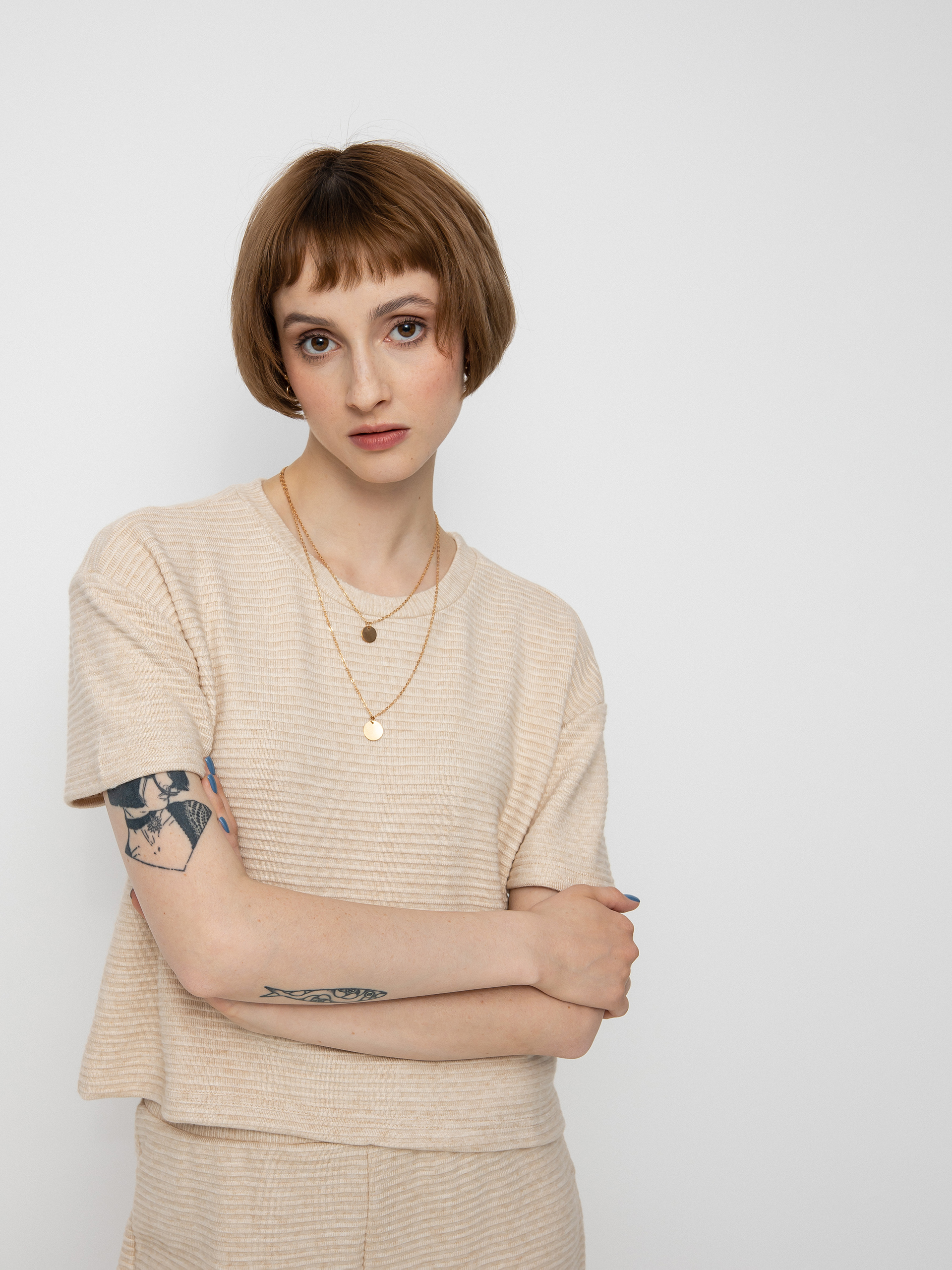 T-shirt Brixton Bandera Boxy Top Wmn (heather soft pink)