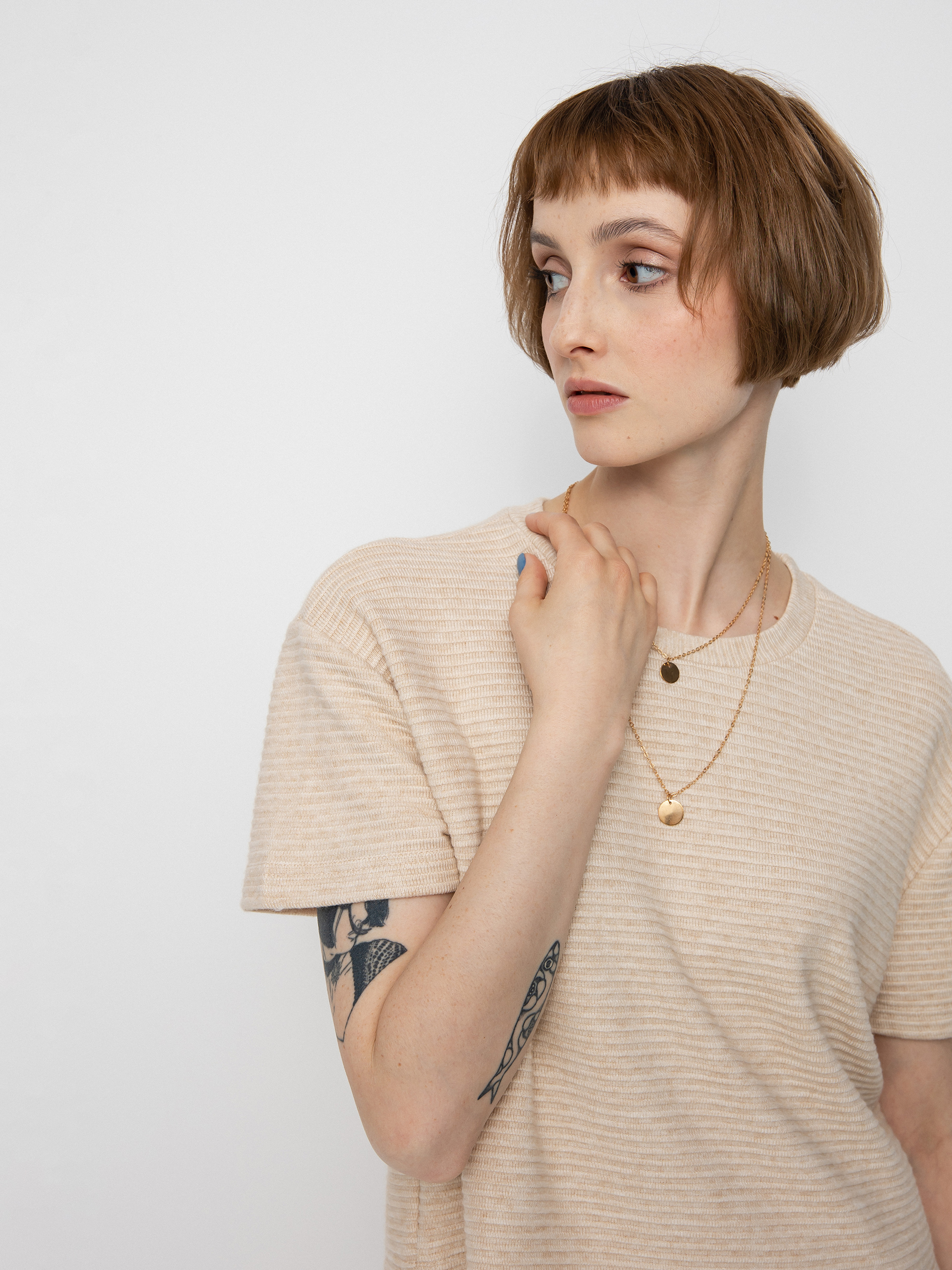 T-shirt Brixton Bandera Boxy Top Wmn (heather soft pink)