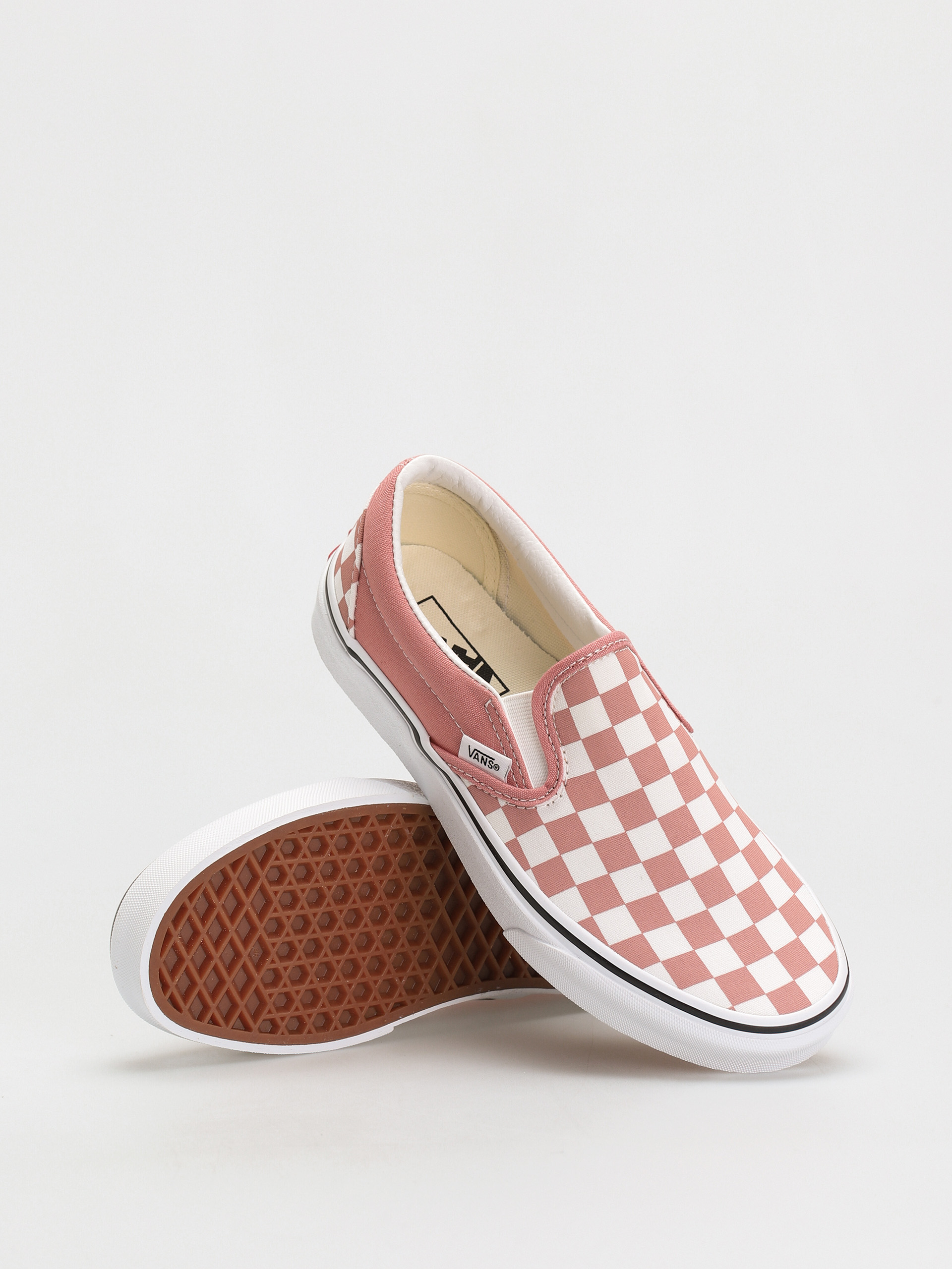 Buty Vans Classic Slip On (checkerboard/rosette/true white)