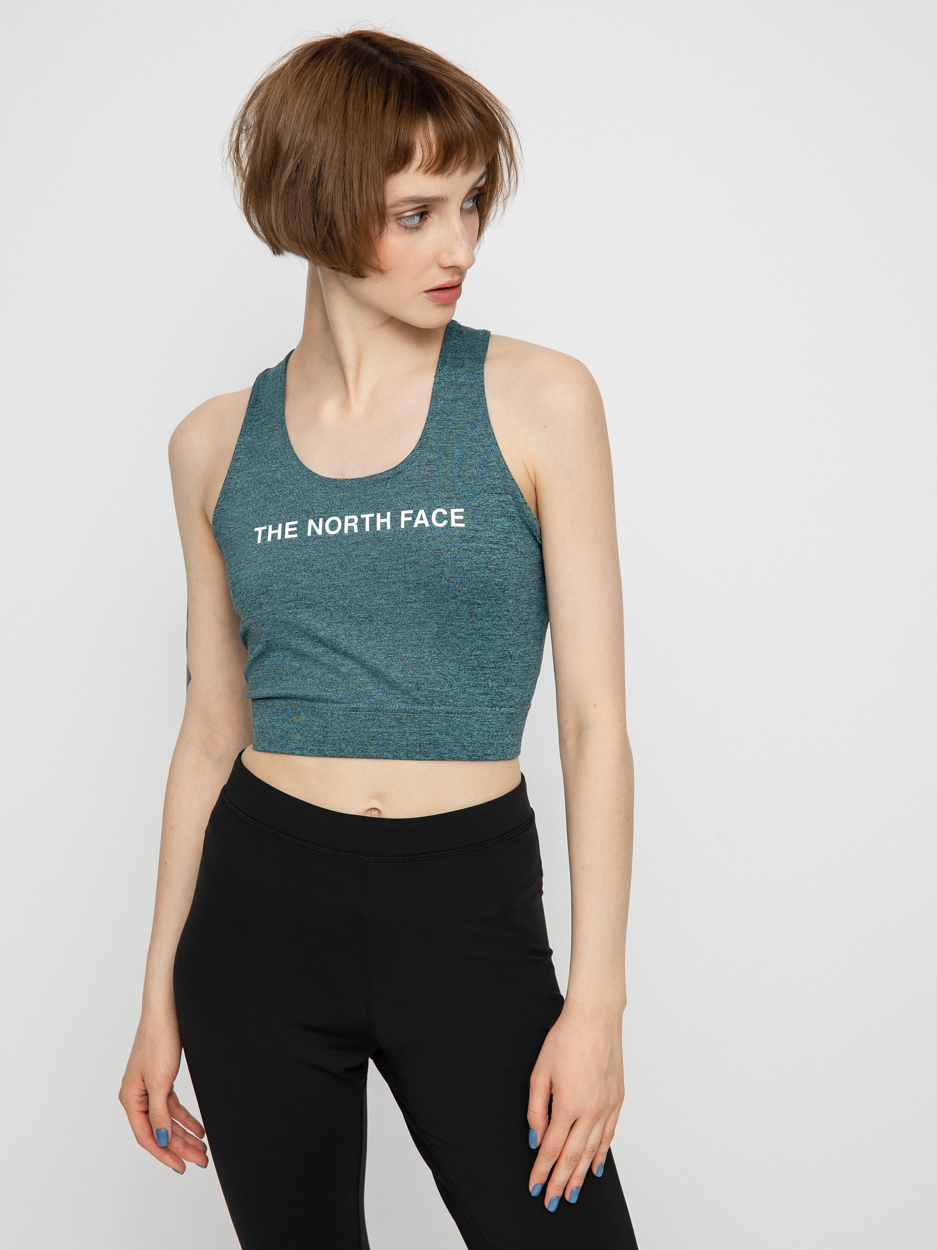 Koszulka The North Face Ma Tanklette Wmn (goblnblublkheather/tnfblk)